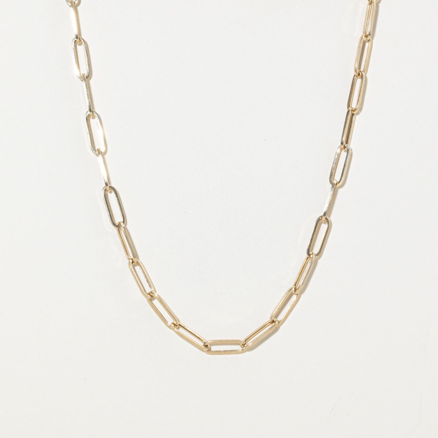 14k Paperclip Chain | 6.2mm | 20"