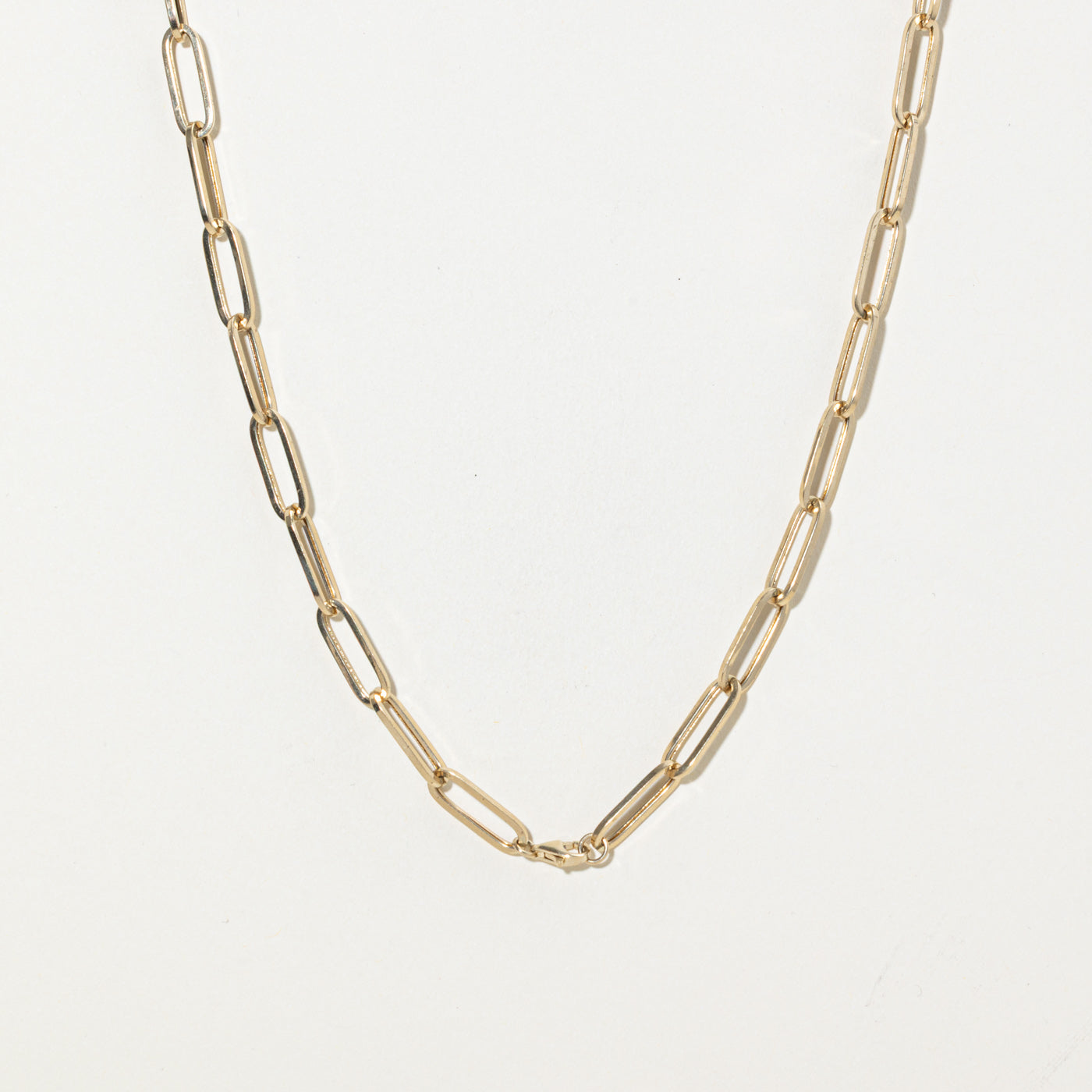 14k Paperclip Chain | 6.2mm | 20"