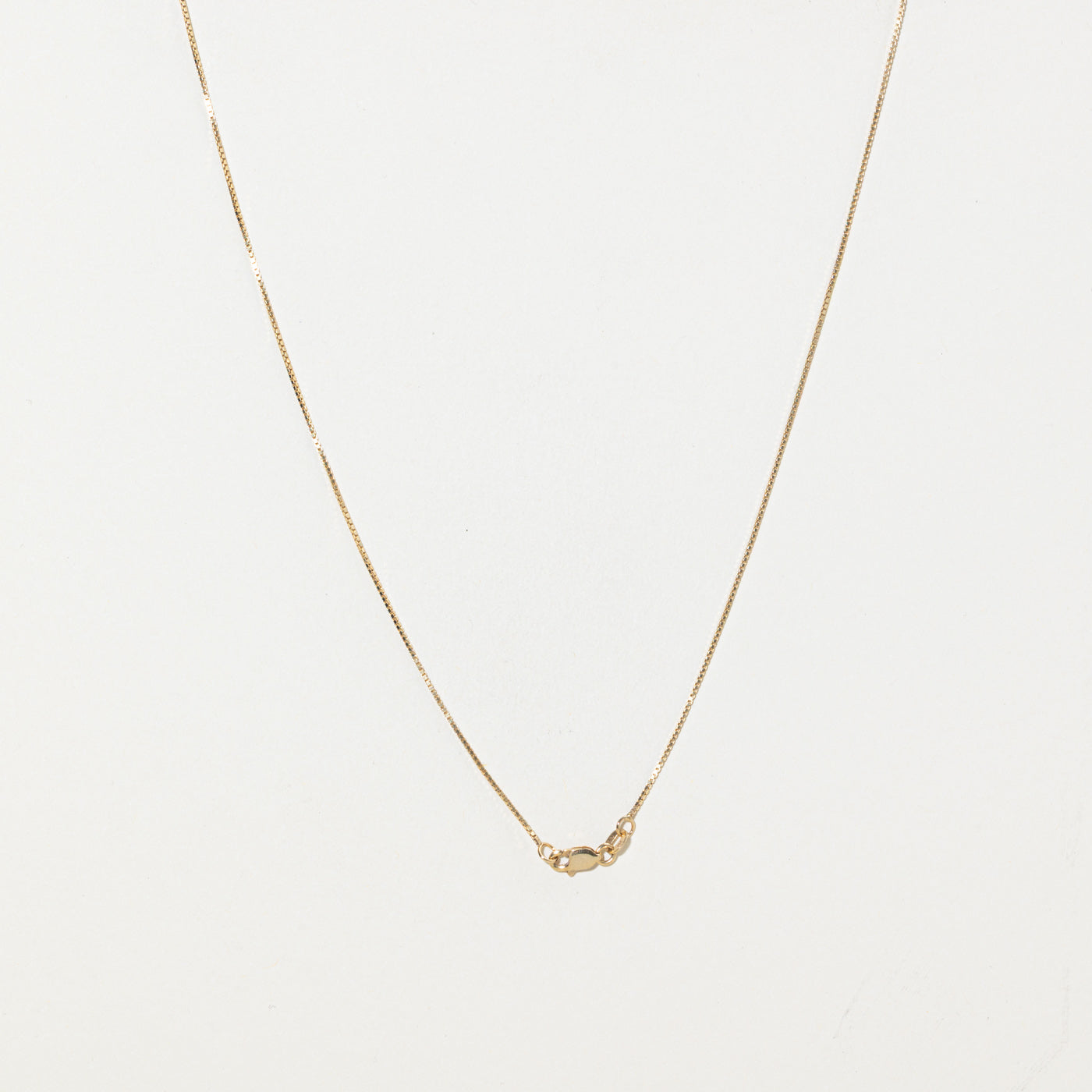 14k Yellow Gold Box Chain | 0.75mm | 30"
