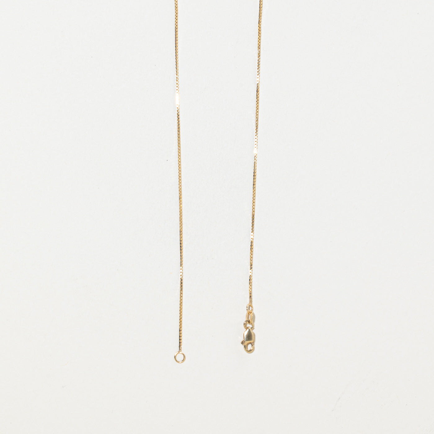 14k Yellow Gold Box Chain | 0.75mm | 30"
