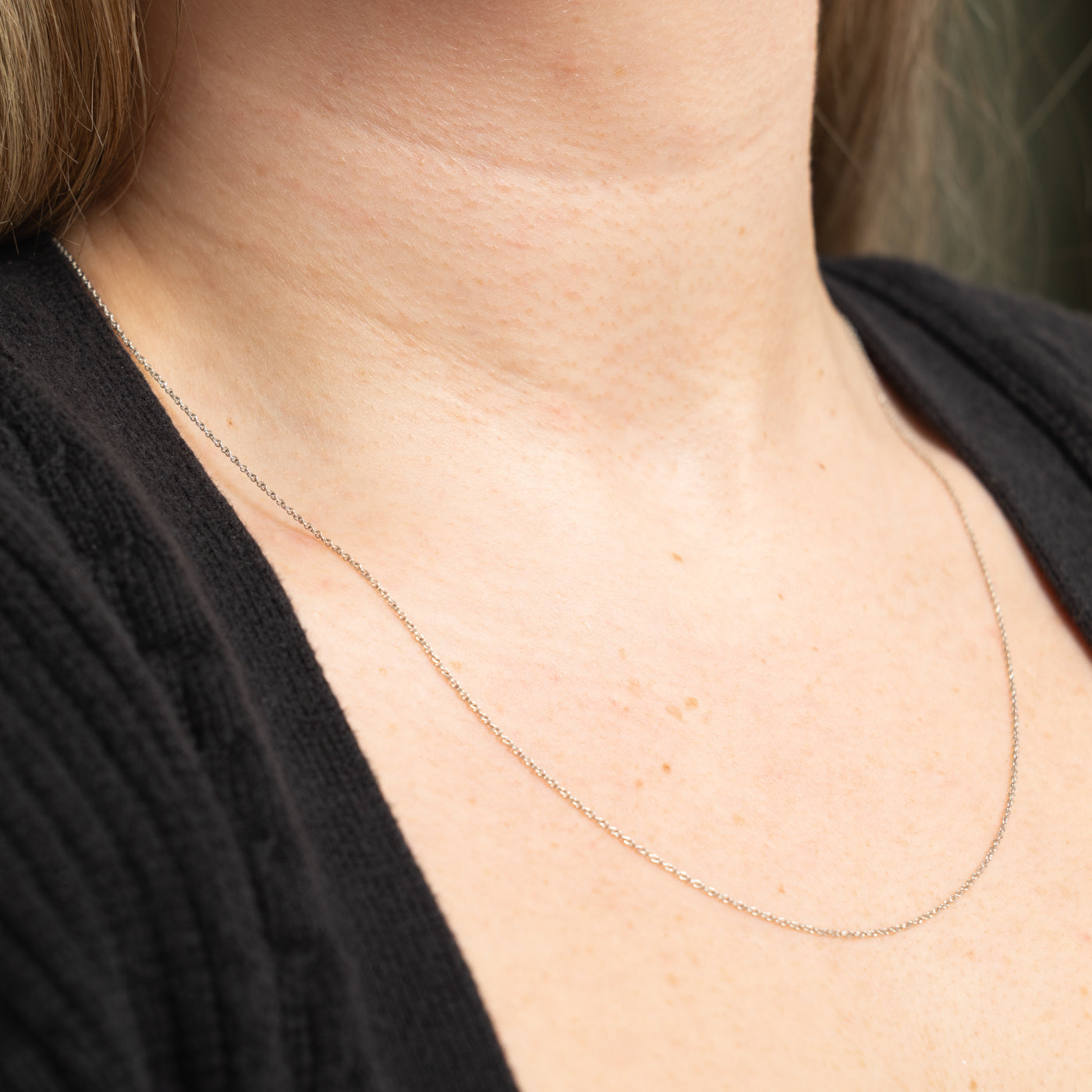 ‘Tiffany & Co’ Platinum Cable Chain | 0.65mm | 20"