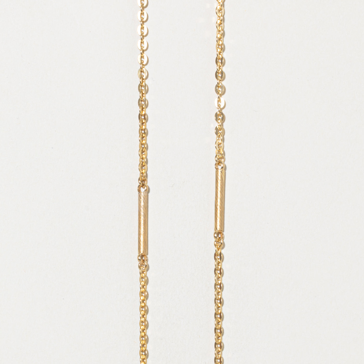 Italian 18k Bar Link Chain | 2.4mm | 20"