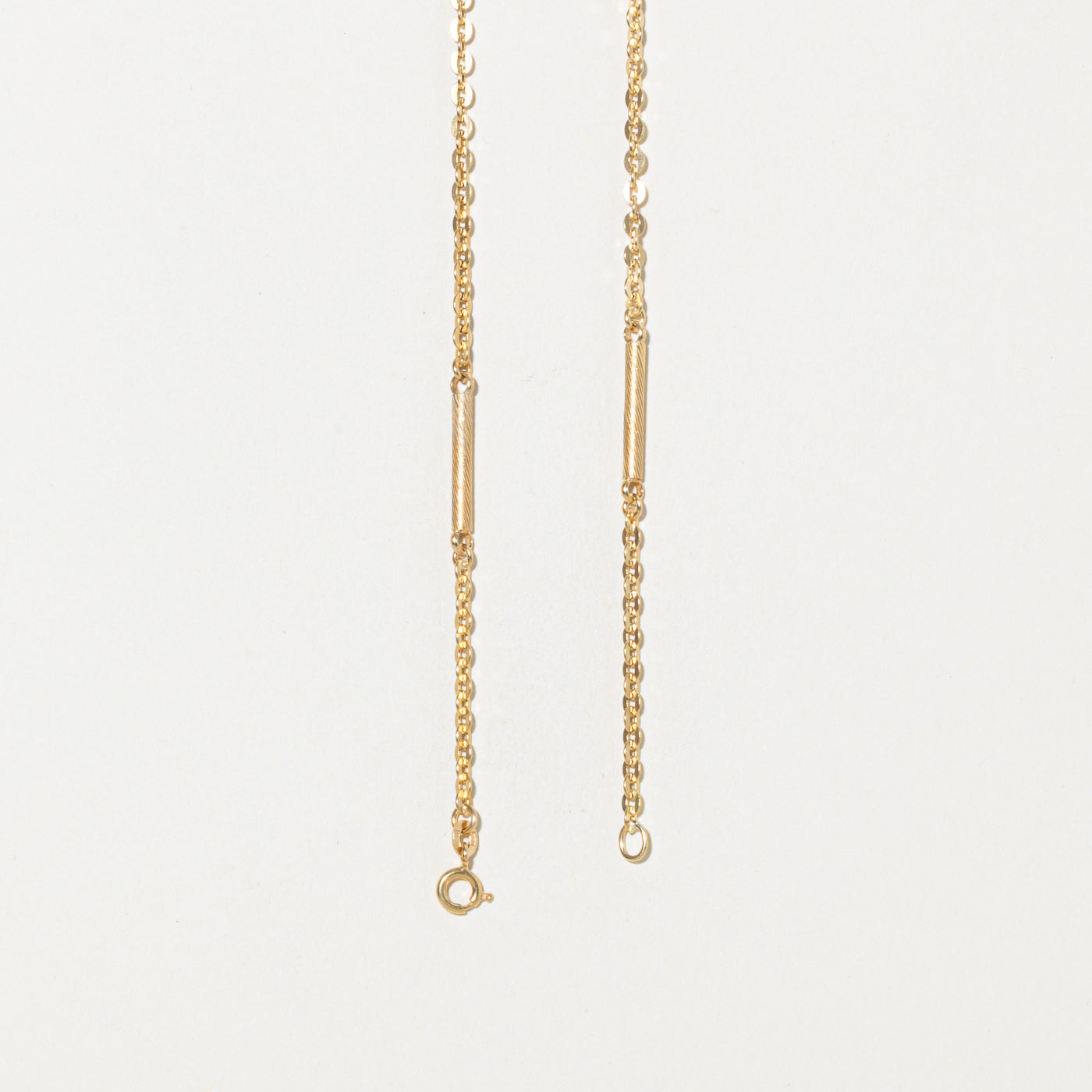 Italian 18k Bar Link Chain | 2.4mm | 20"