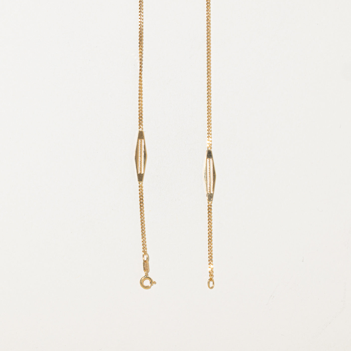 Italian 18k Bar Link Chain | 5.8mm | 30.5"