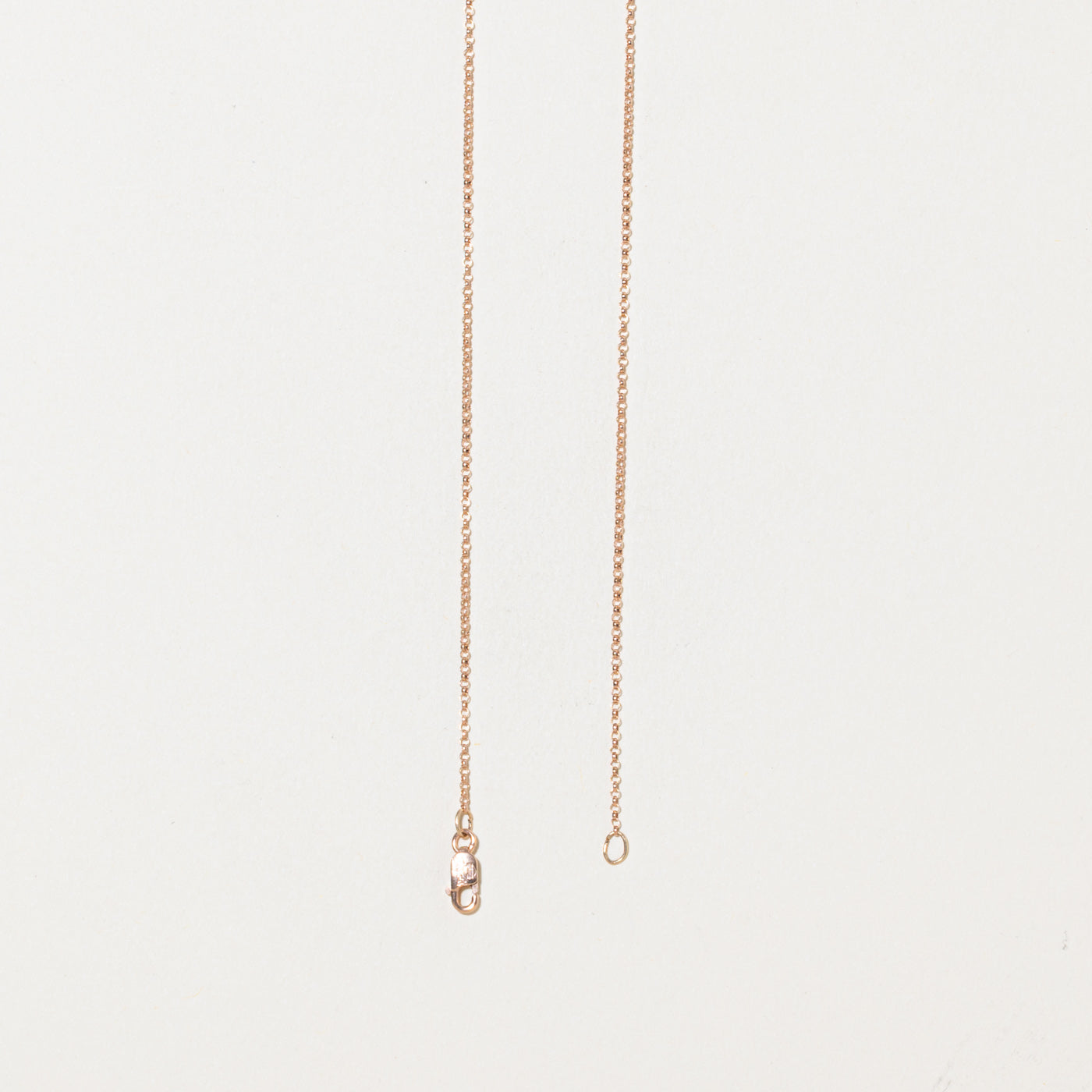 ‘Pyrrha’ 14k Rose Gold Embossed Pendant Necklace | 20"