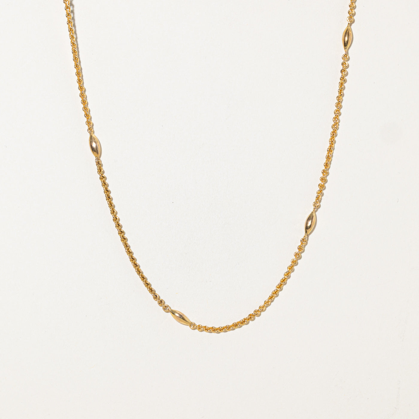17k Yellow Gold Satellite Chain | 50"