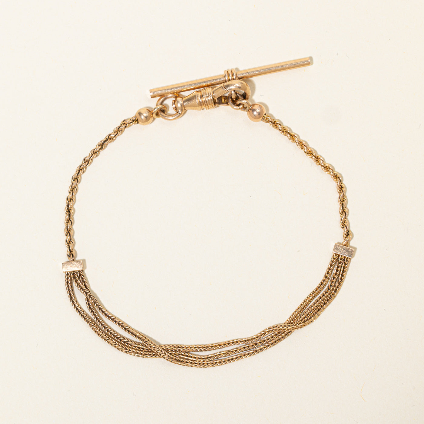 14k Rope Layered Watch Chain | 8.25"