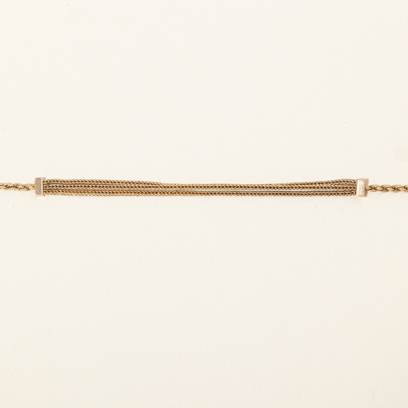 14k Rope Layered Watch Chain | 8.25"