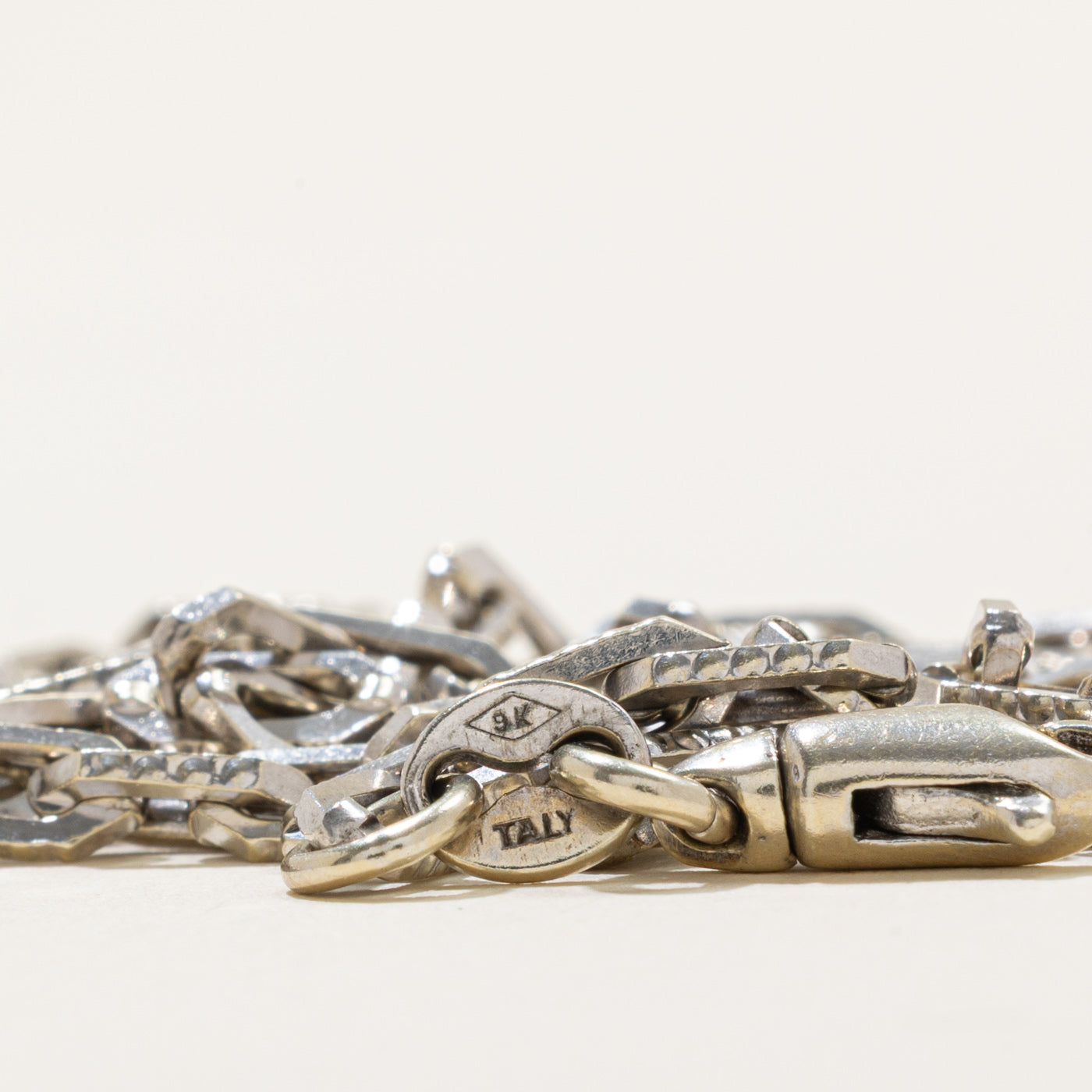 Vintage Italian 9k Paperclip Chain | 3.6mm | 20.5"