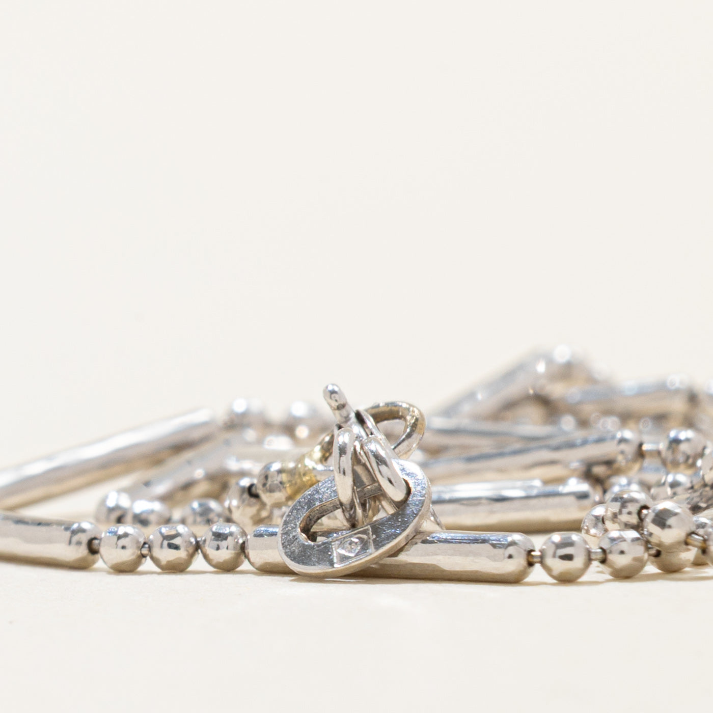 Italian 14k Bar & Bead Chain | 1.3mm | 16"