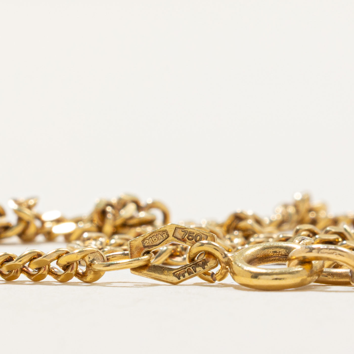 Vintage Italian 18k Curb Chain | 2.34mm | 24"