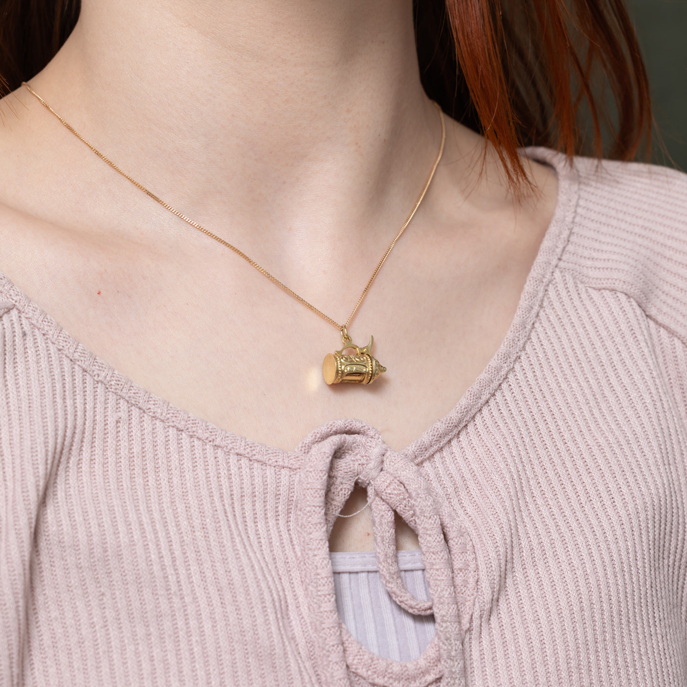 14k Ornate Beer Stein Charm