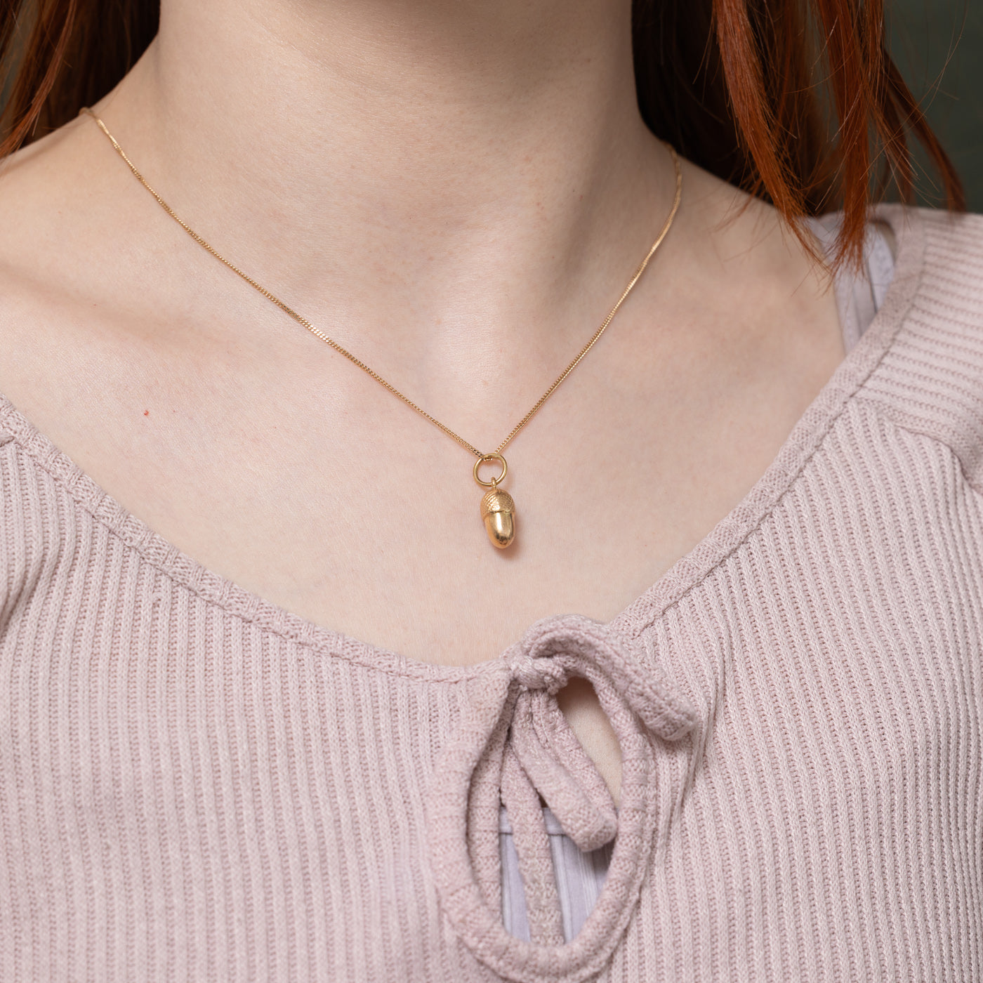 18k Acorn Charm