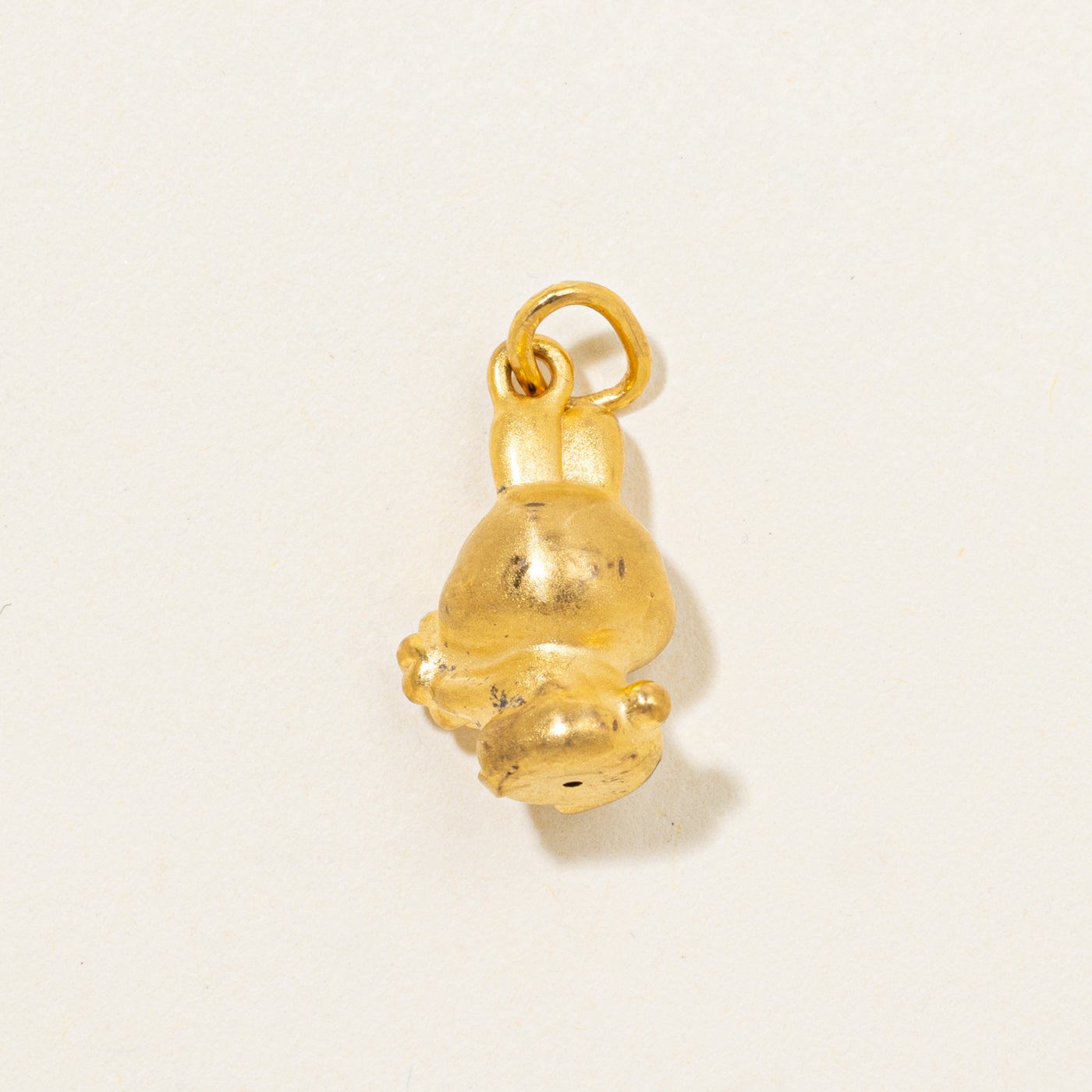 24k Bunny & Four Leaf Clover Charm