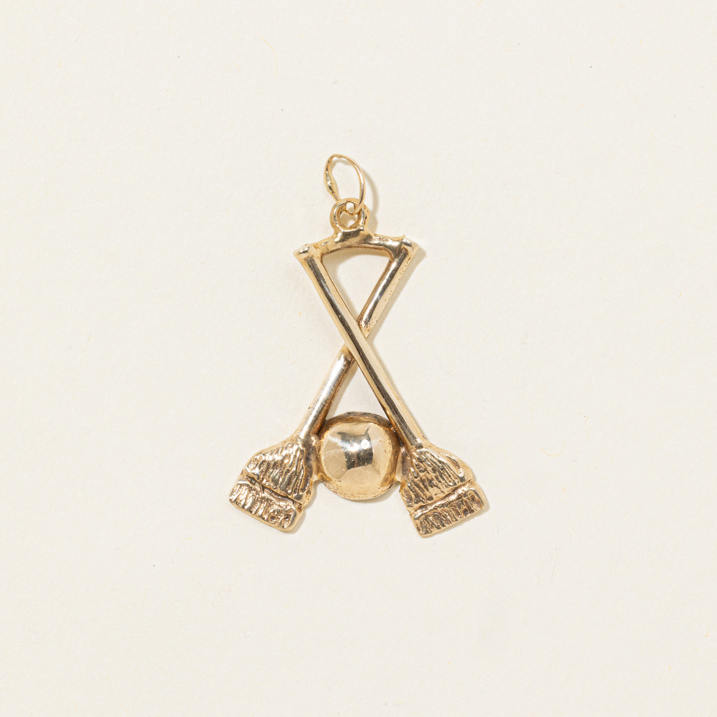 10k Yellow Gold Curling Charm