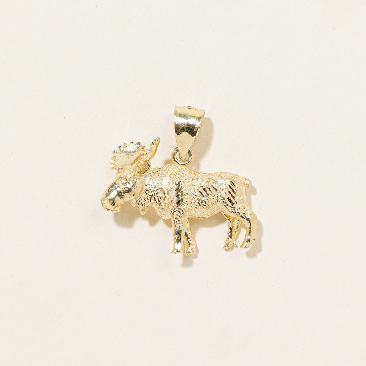 14k Moose Pendant