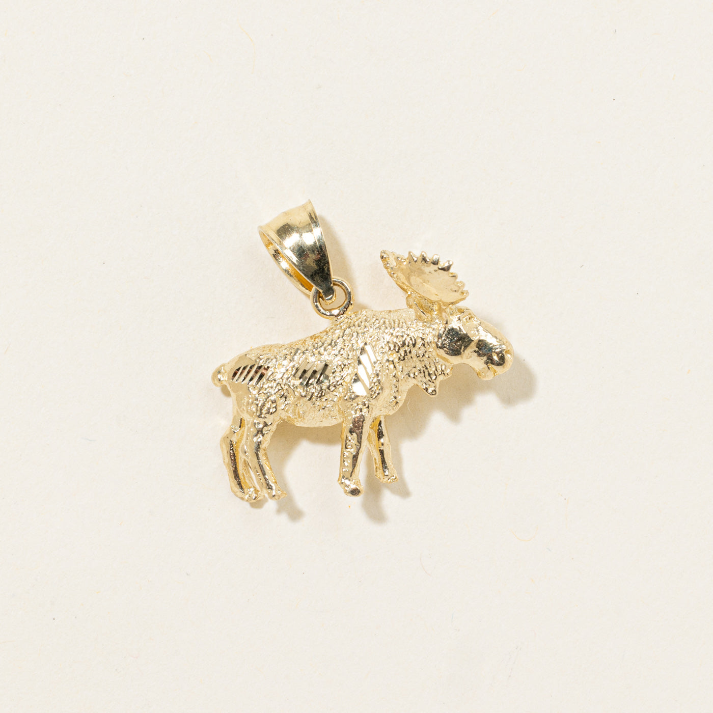 14k Moose Pendant