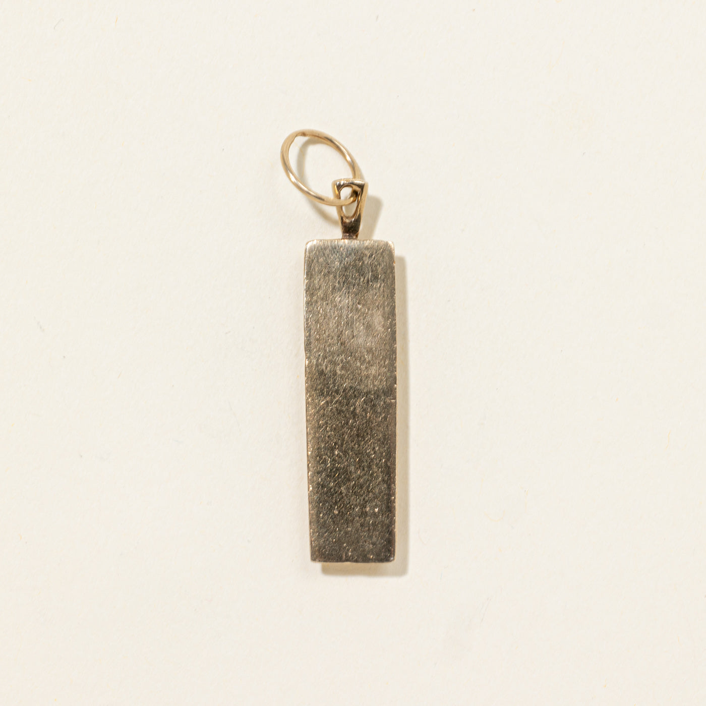 1977 London 9k Yellow Gold Bar Charm