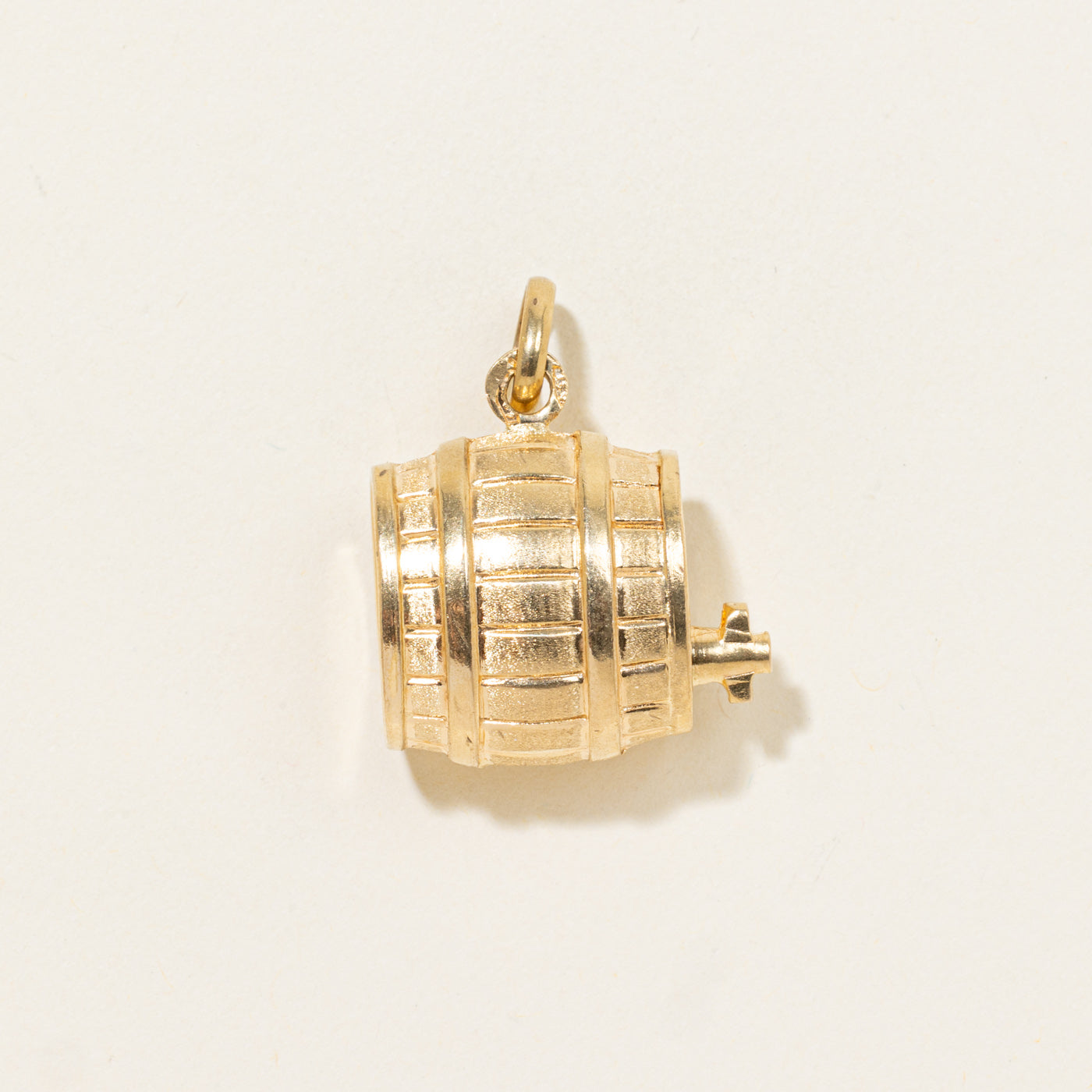 18k Barrel Charm