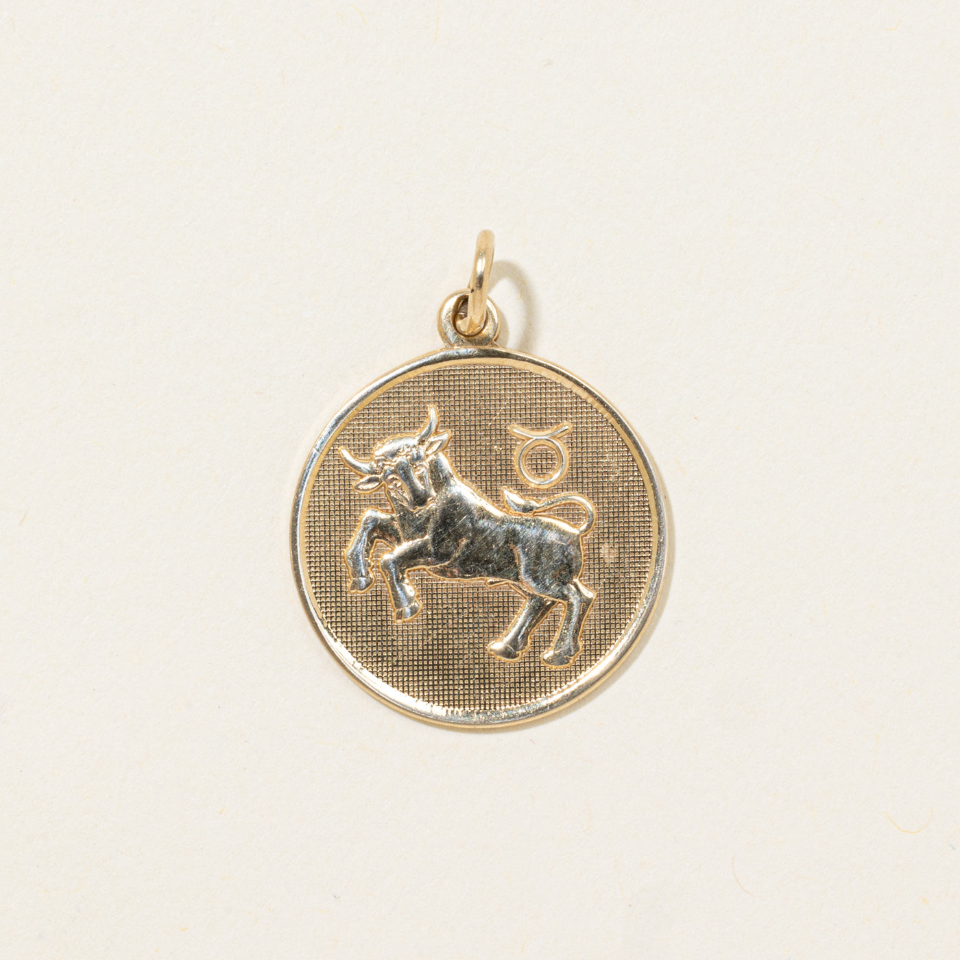 10k Taurus Zodiac Pendant