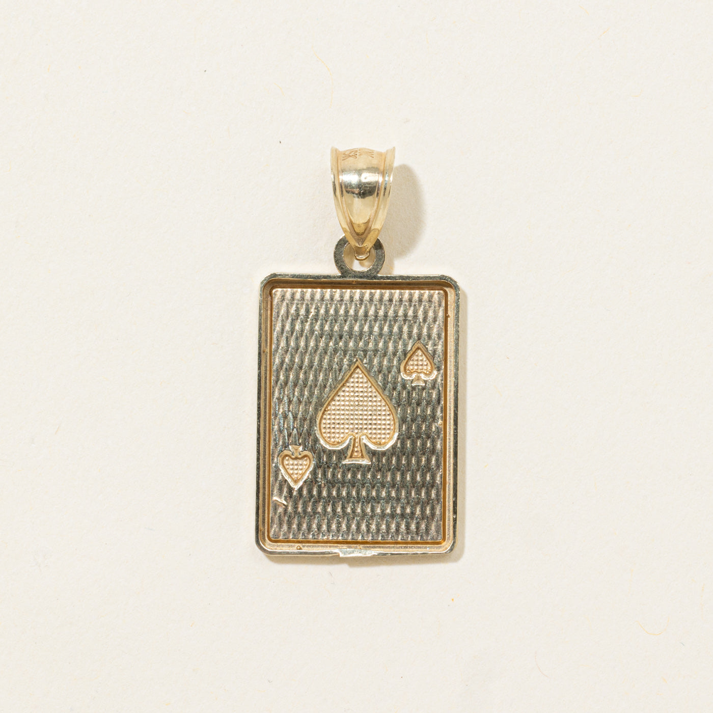 10k King of Spades Pendant