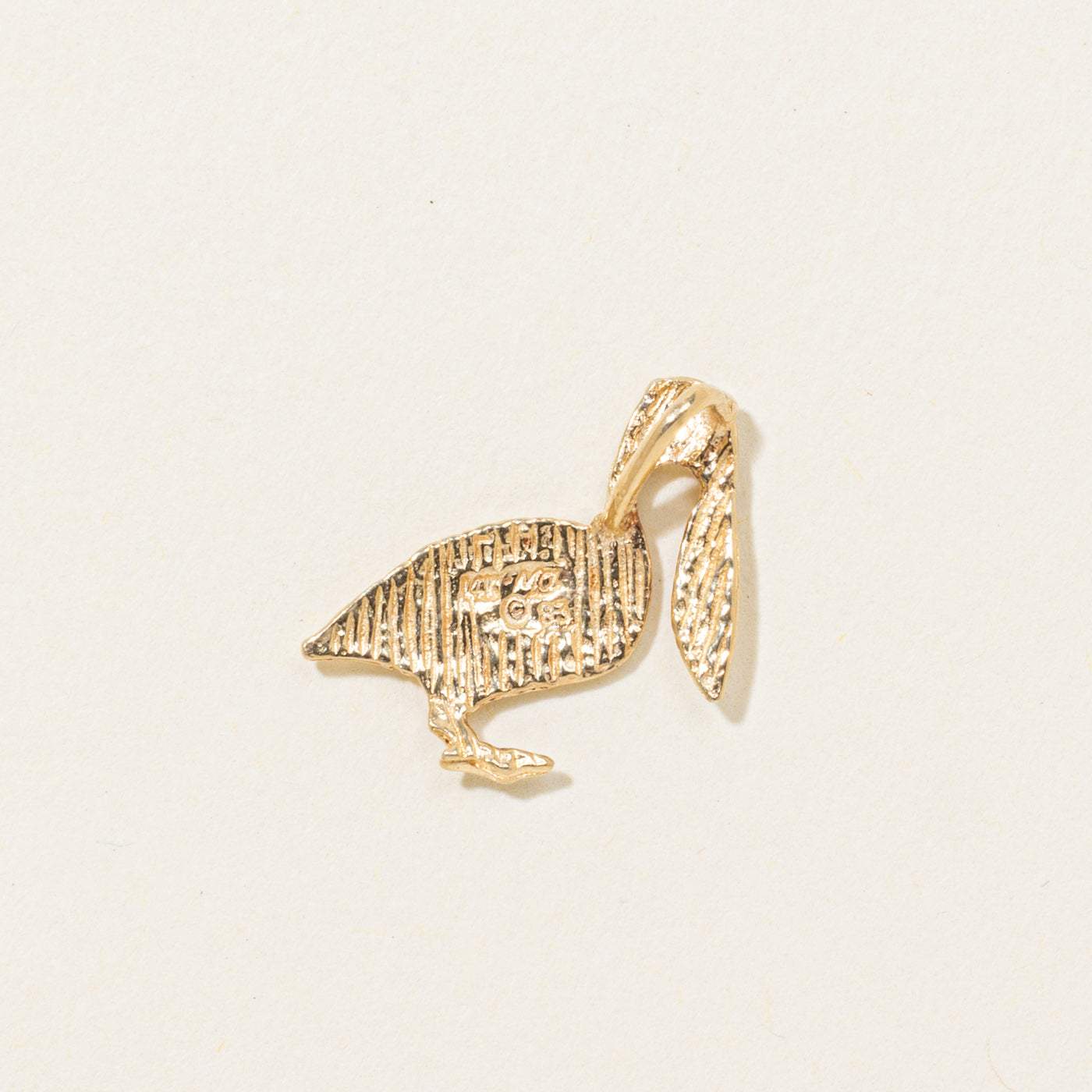 14k Pelican Pendant