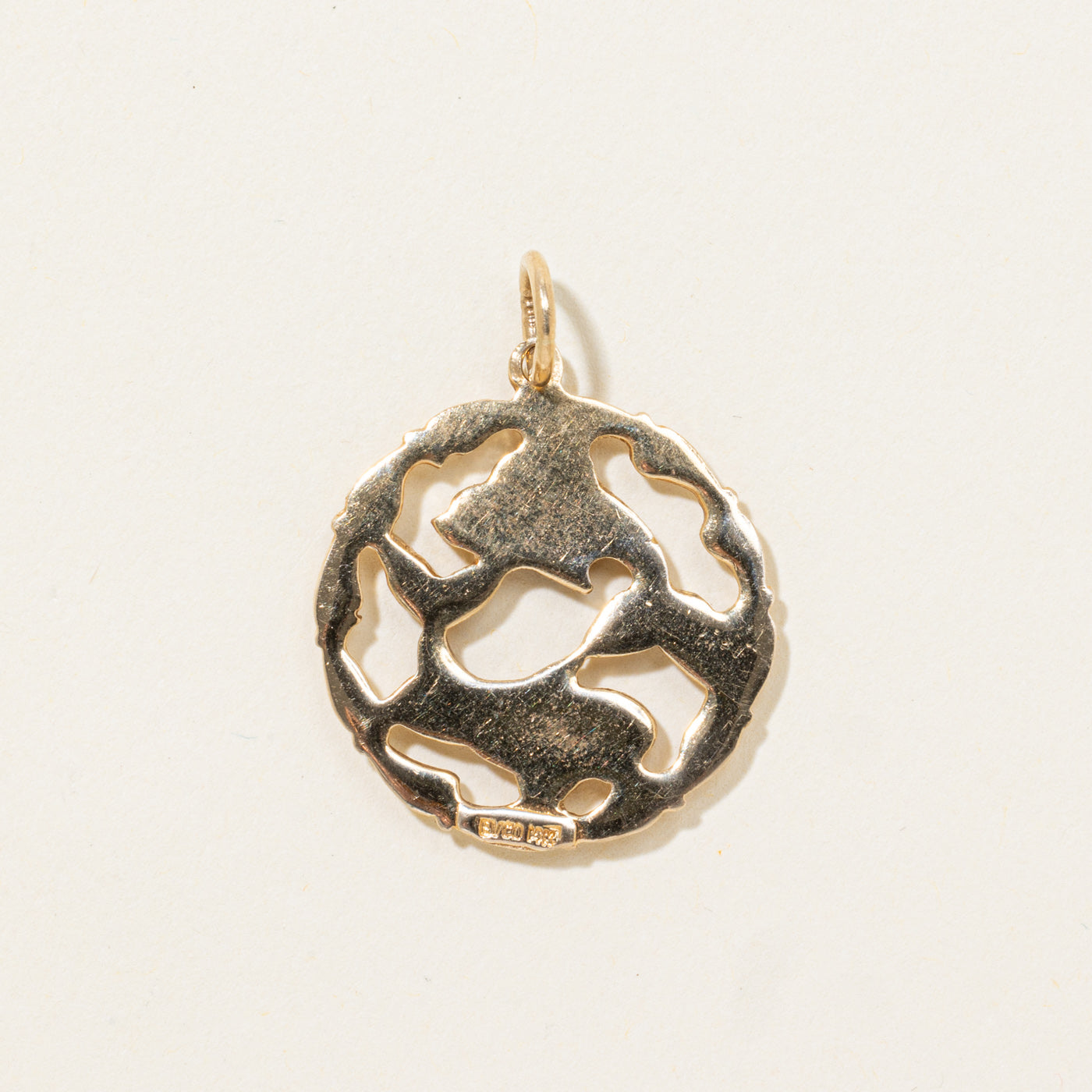 14k Pisces Zodiac Pendant