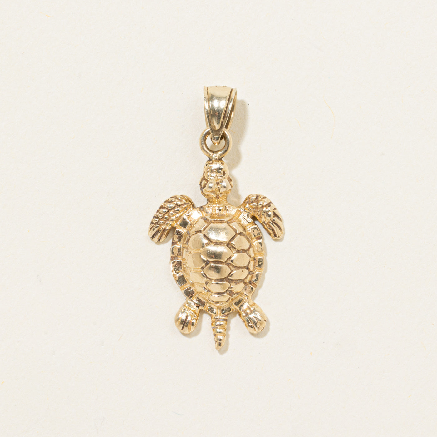 14k Turtle Pendant