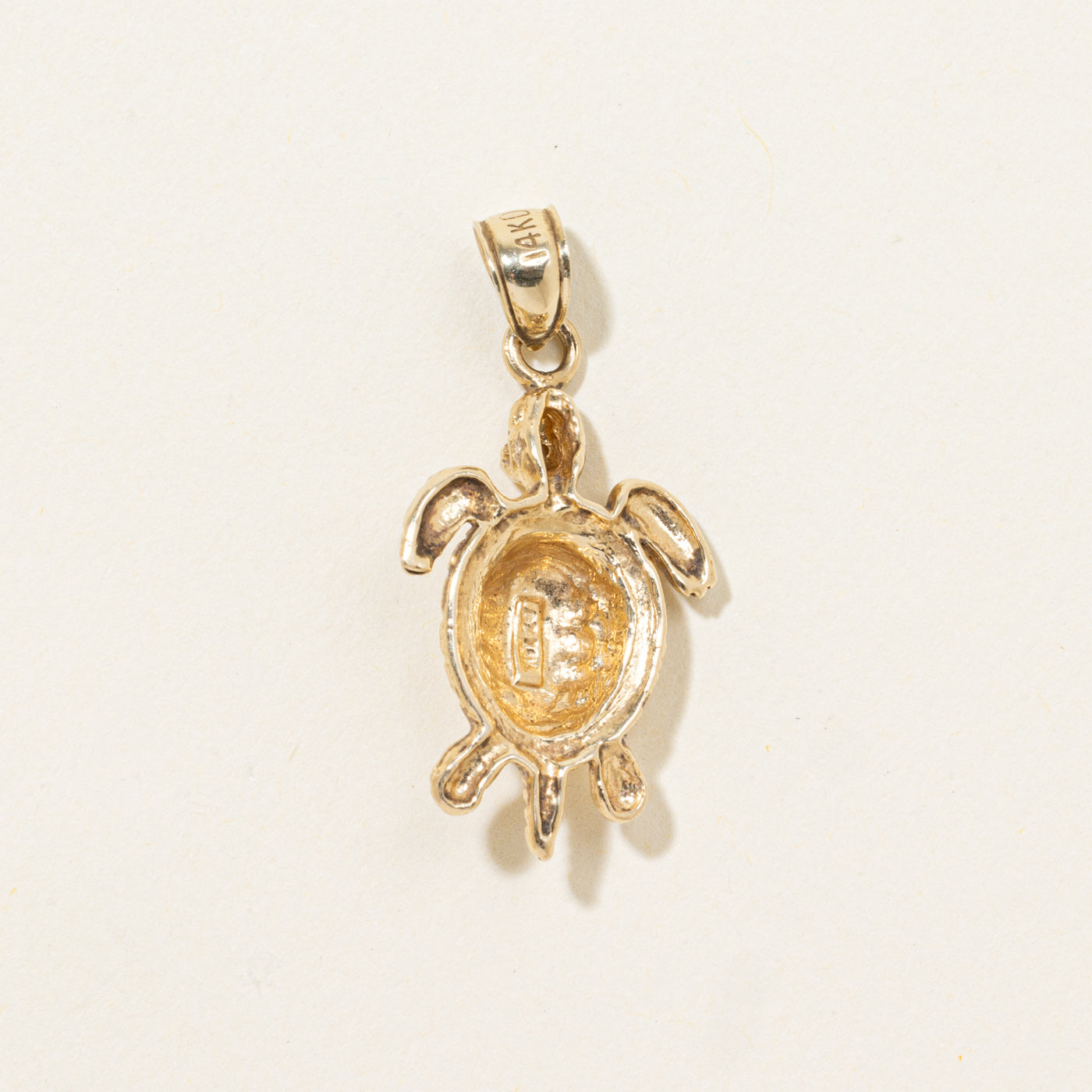 14k Turtle Pendant