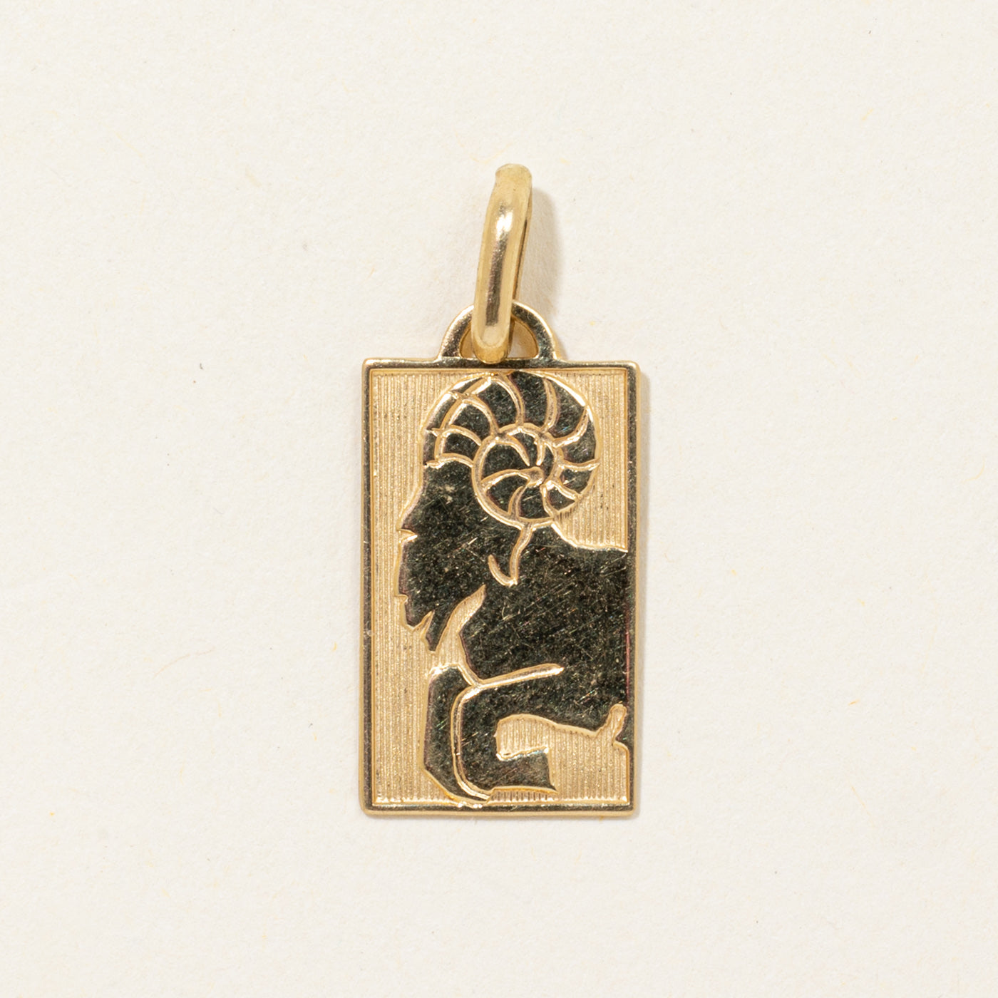 18k Aries Zodiac Pendant