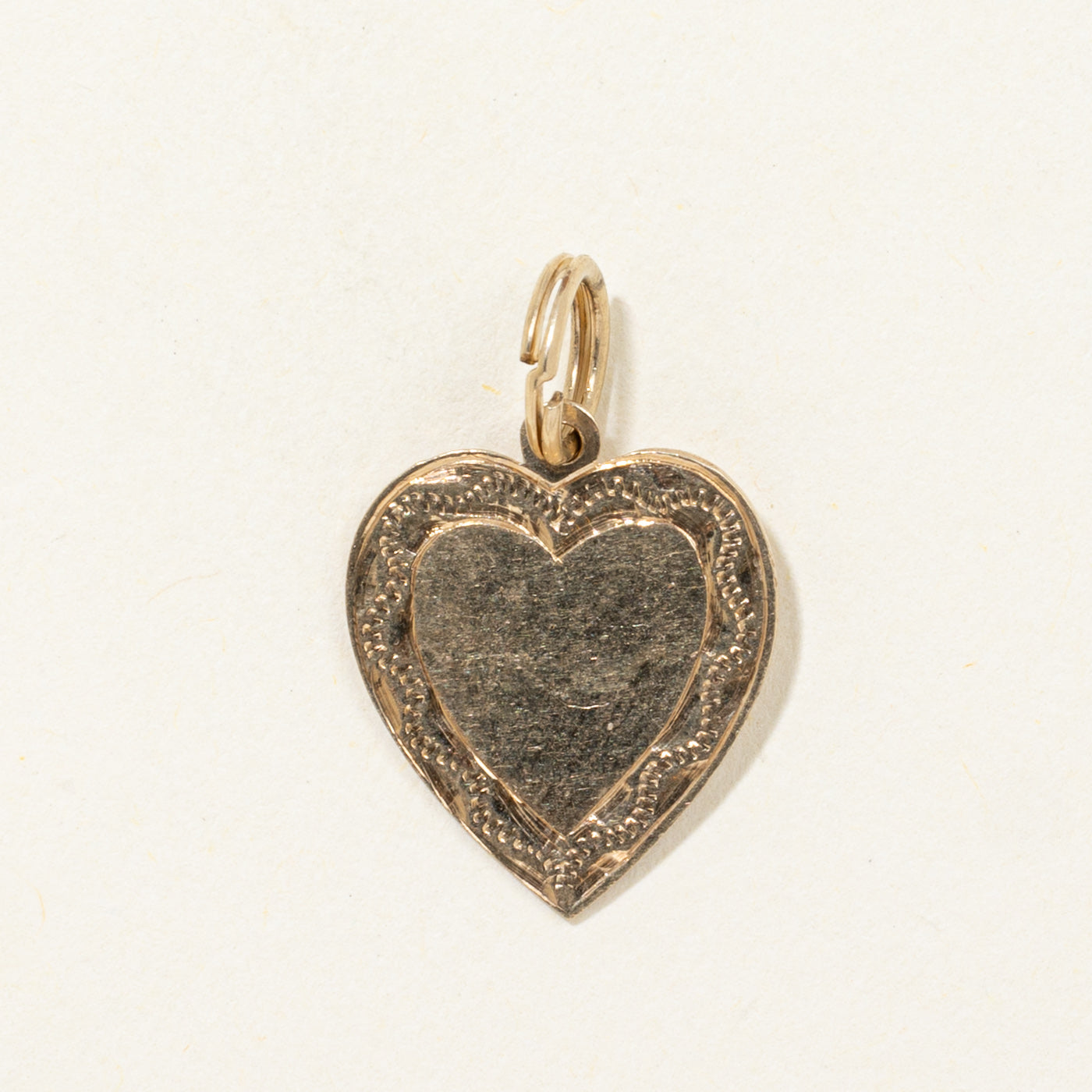 1971 Birmingham Engraved Heart Charm