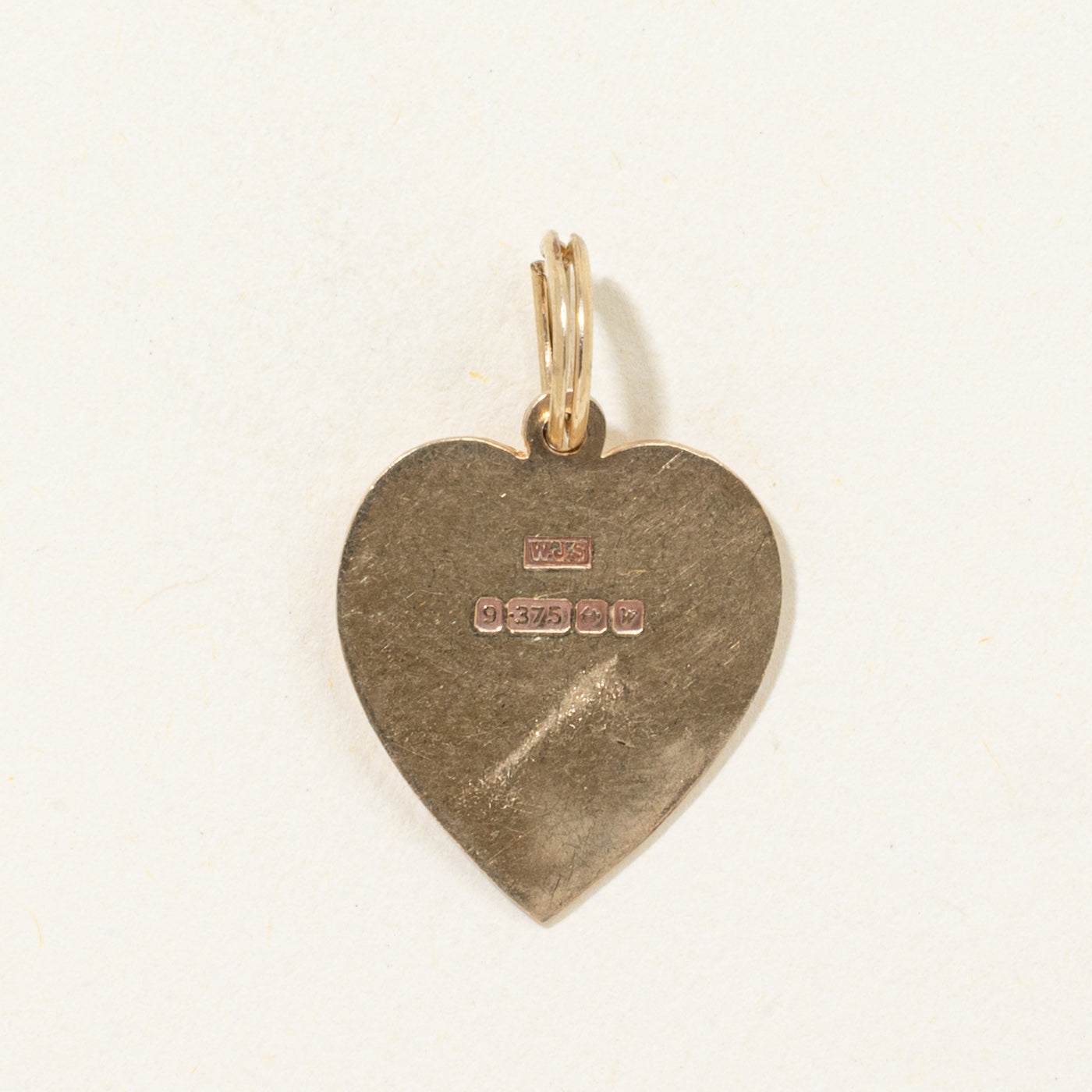 1971 Birmingham Engraved Heart Charm