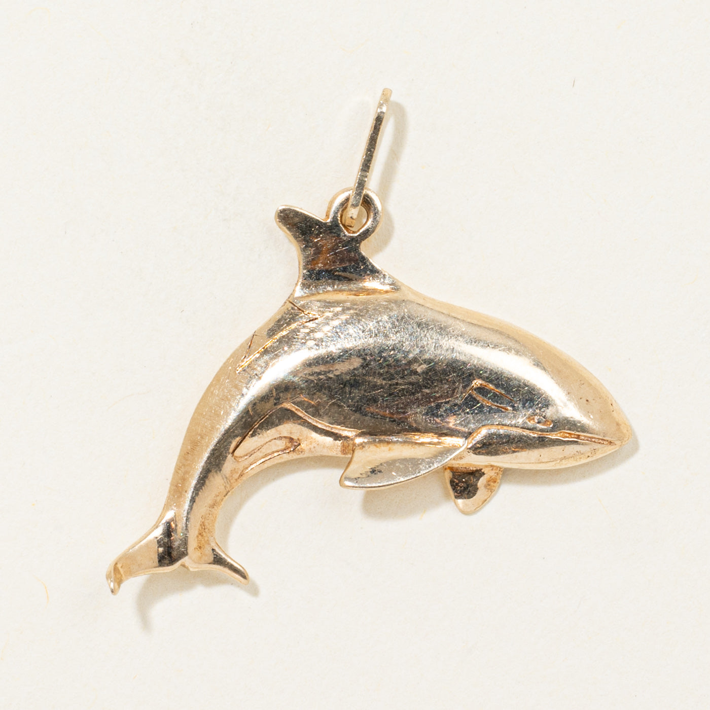 10k Dolphin Charm