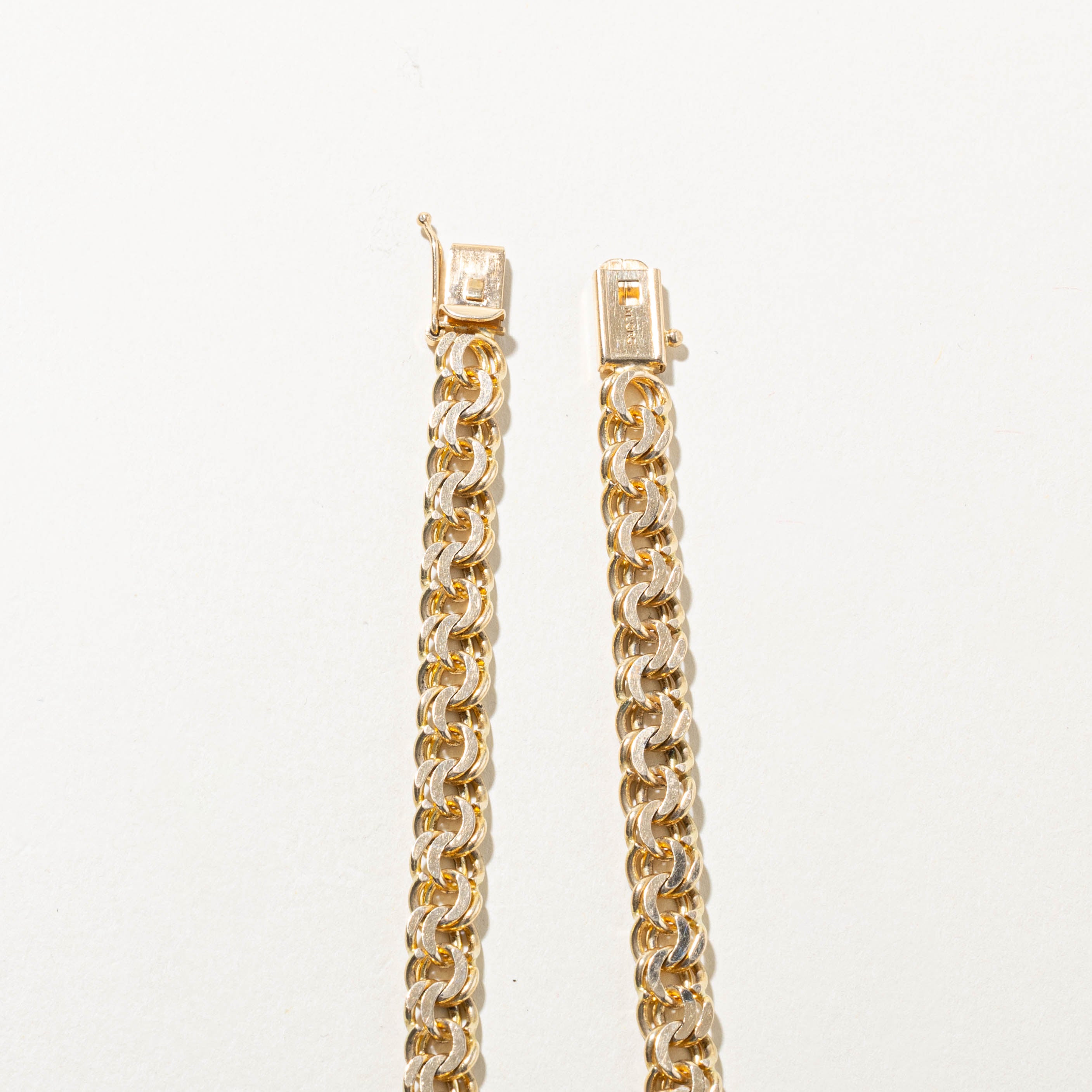 14k Double Link Chain | 8"