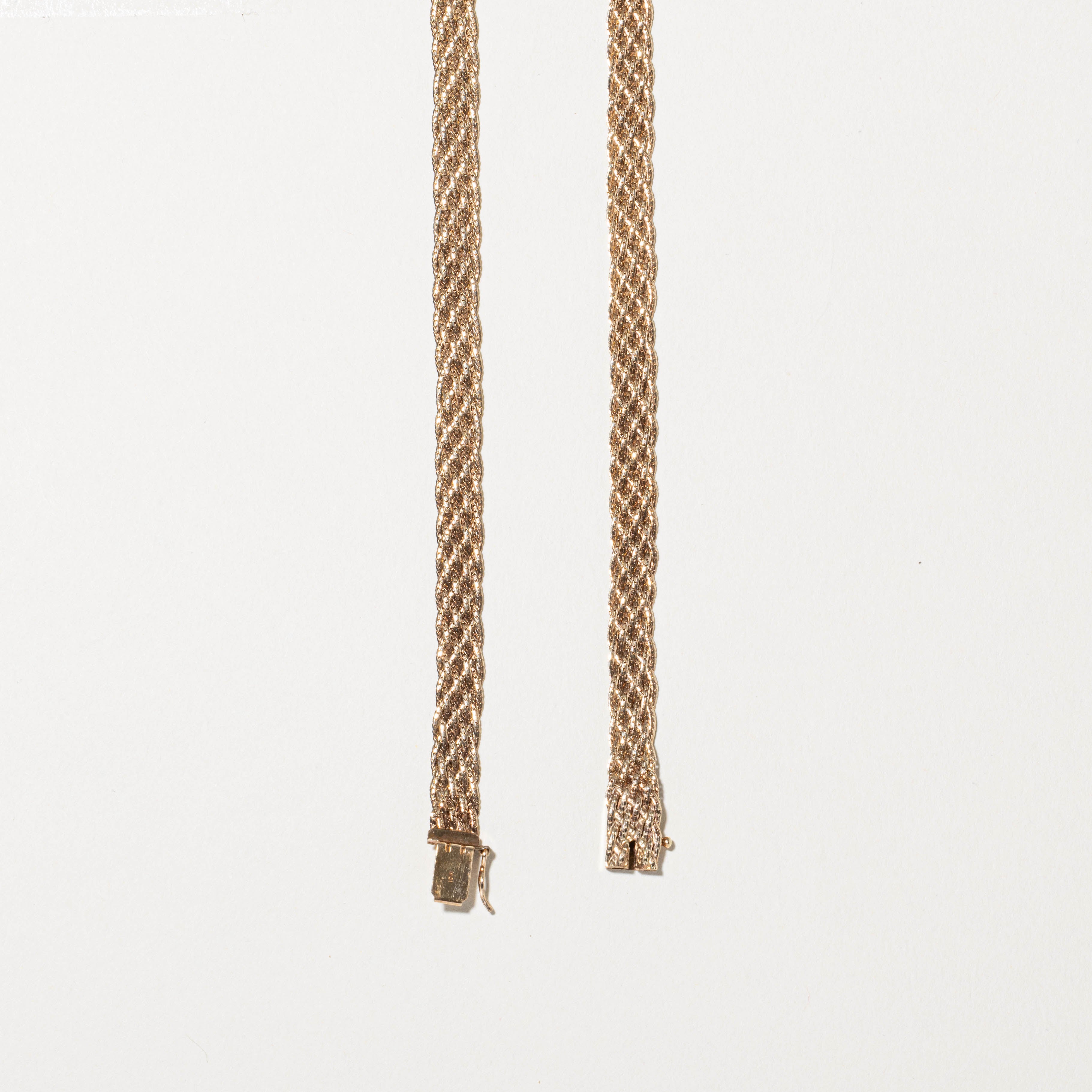 10k Mesh Chain Necklace | 17.5"