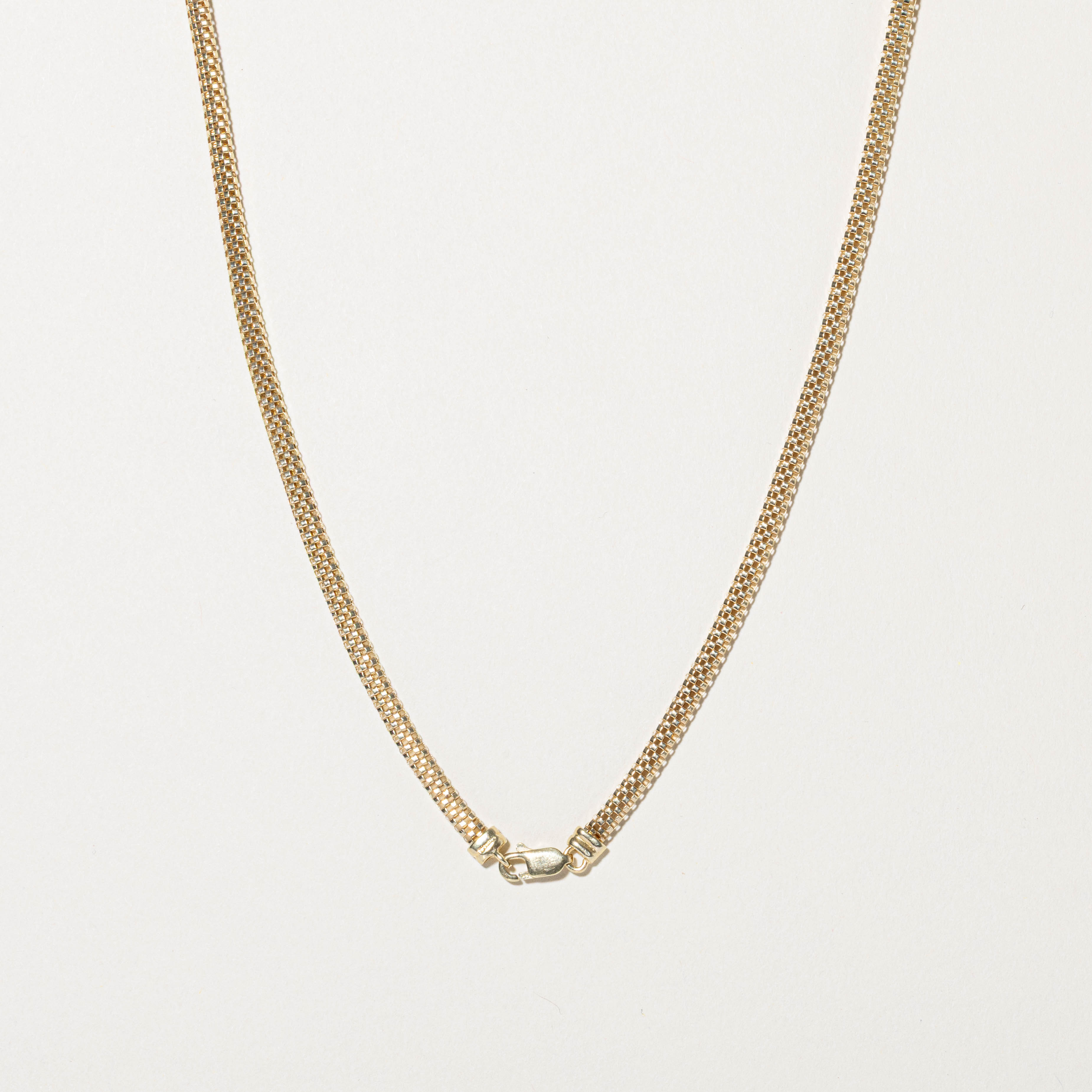 14k Plain Chain Necklace | 19.5"