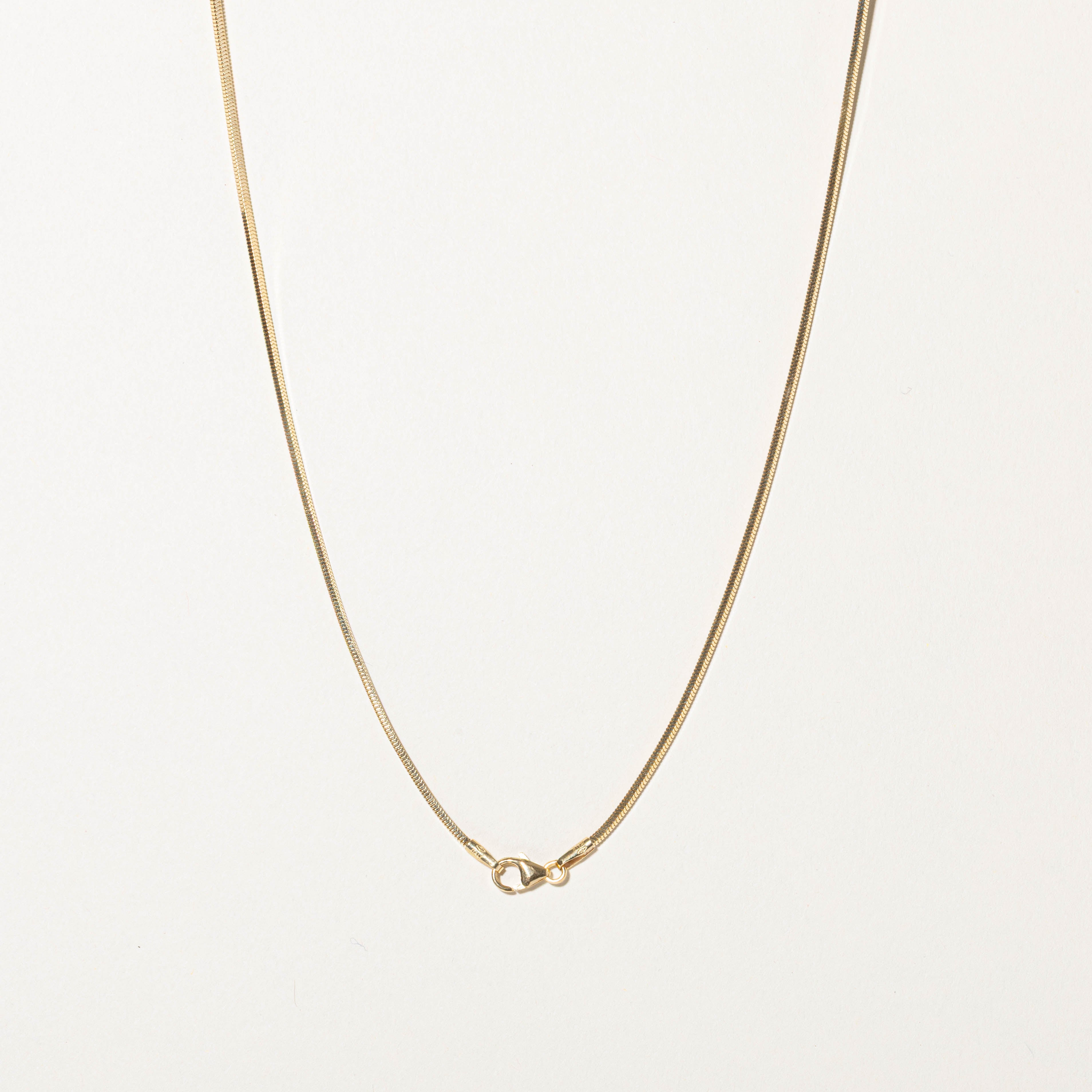 Italian 18k Herringbone Chain | 21"