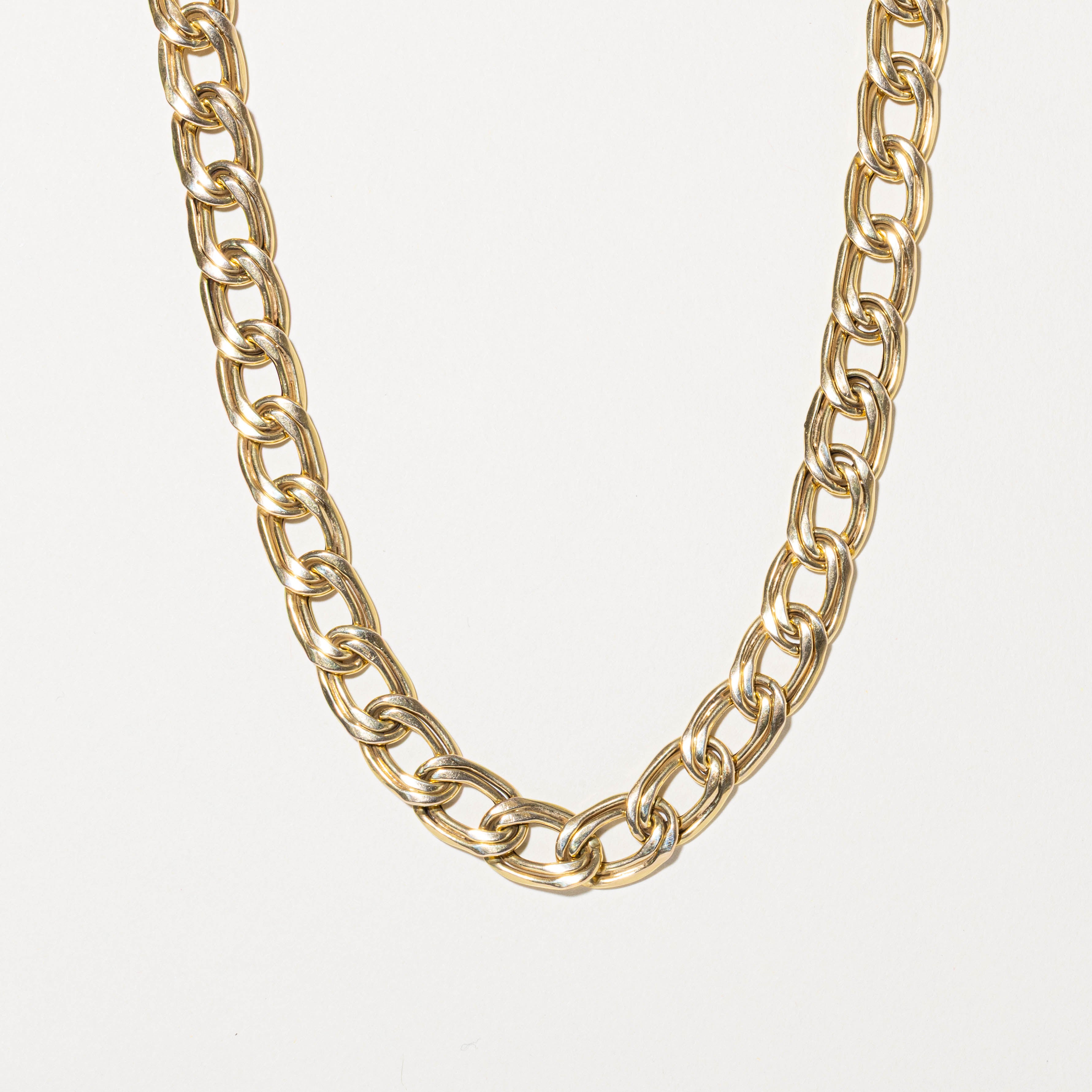 ‘Birks’ 14k Double Link Chain | 16"