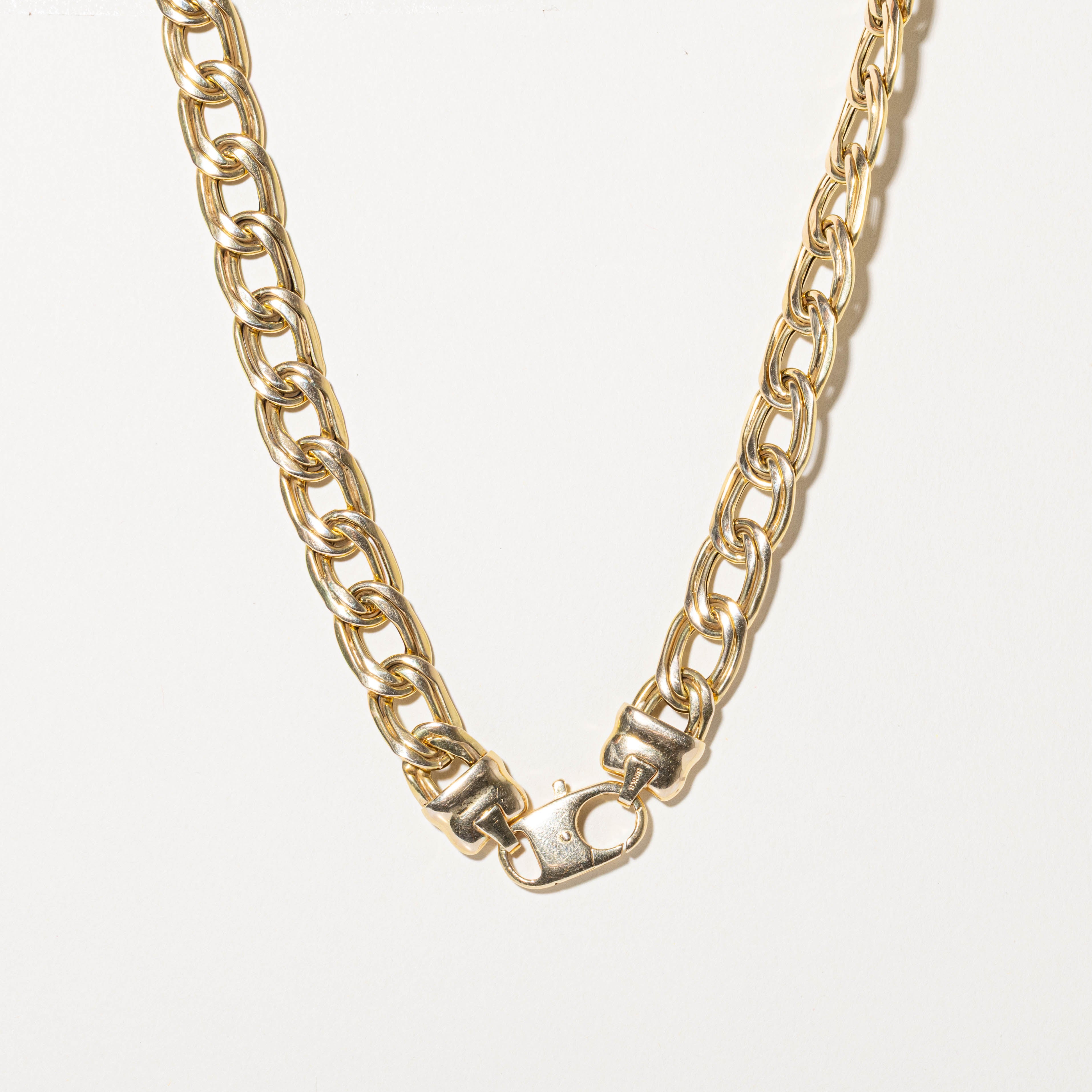 ‘Birks’ 14k Double Link Chain | 16"