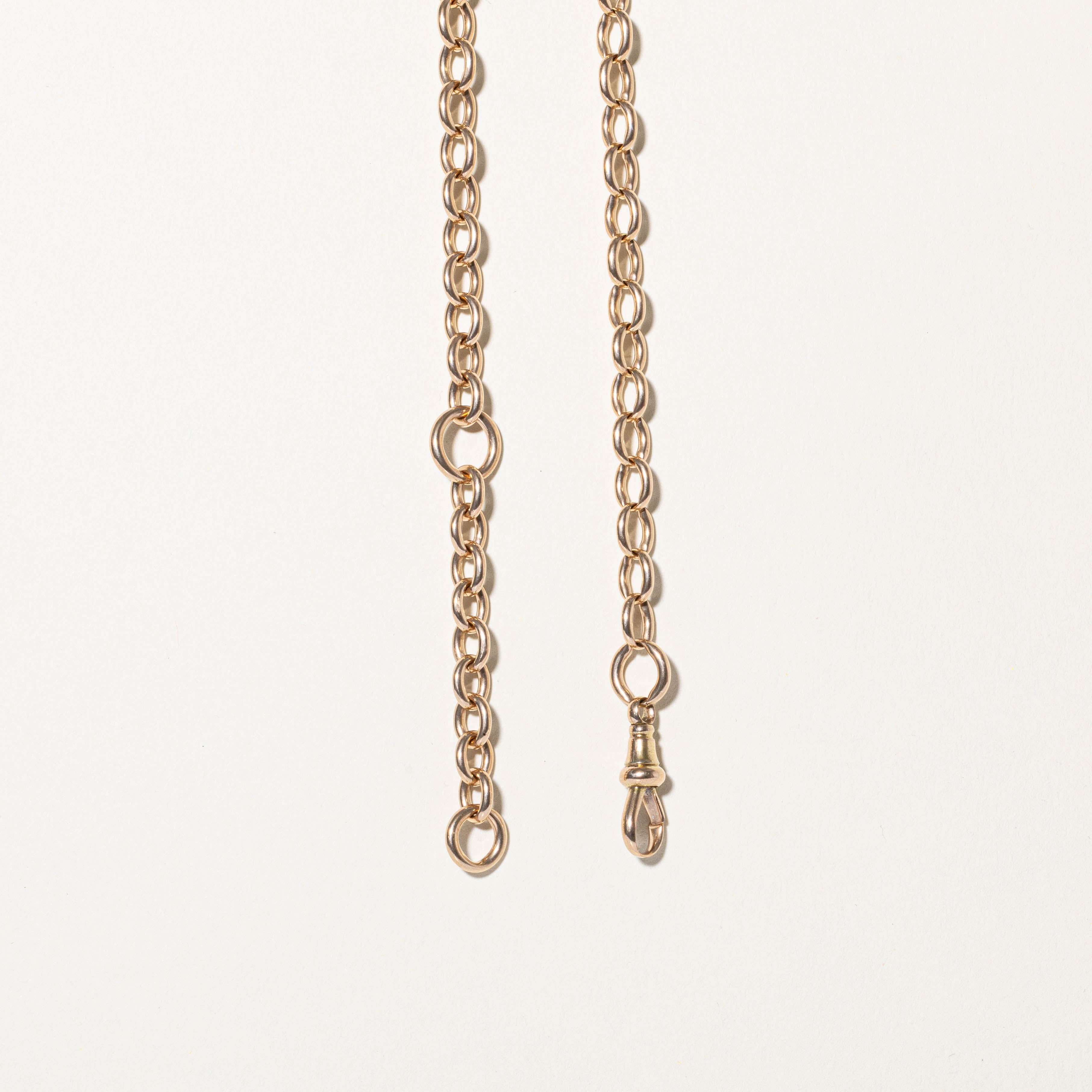 13k Large Cable Link Necklace | 17.5"