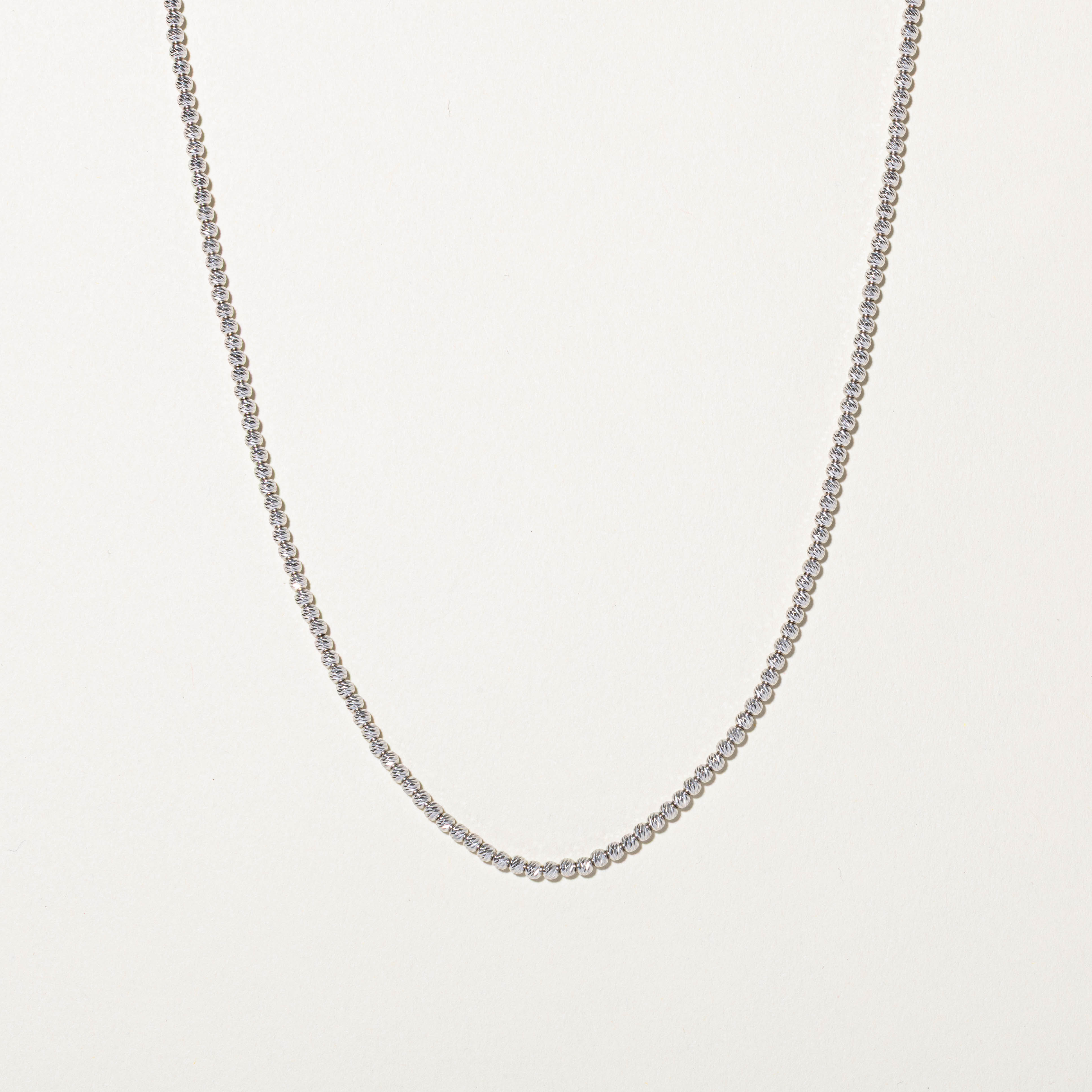 Italian 18k Beaded Chain | 21"
