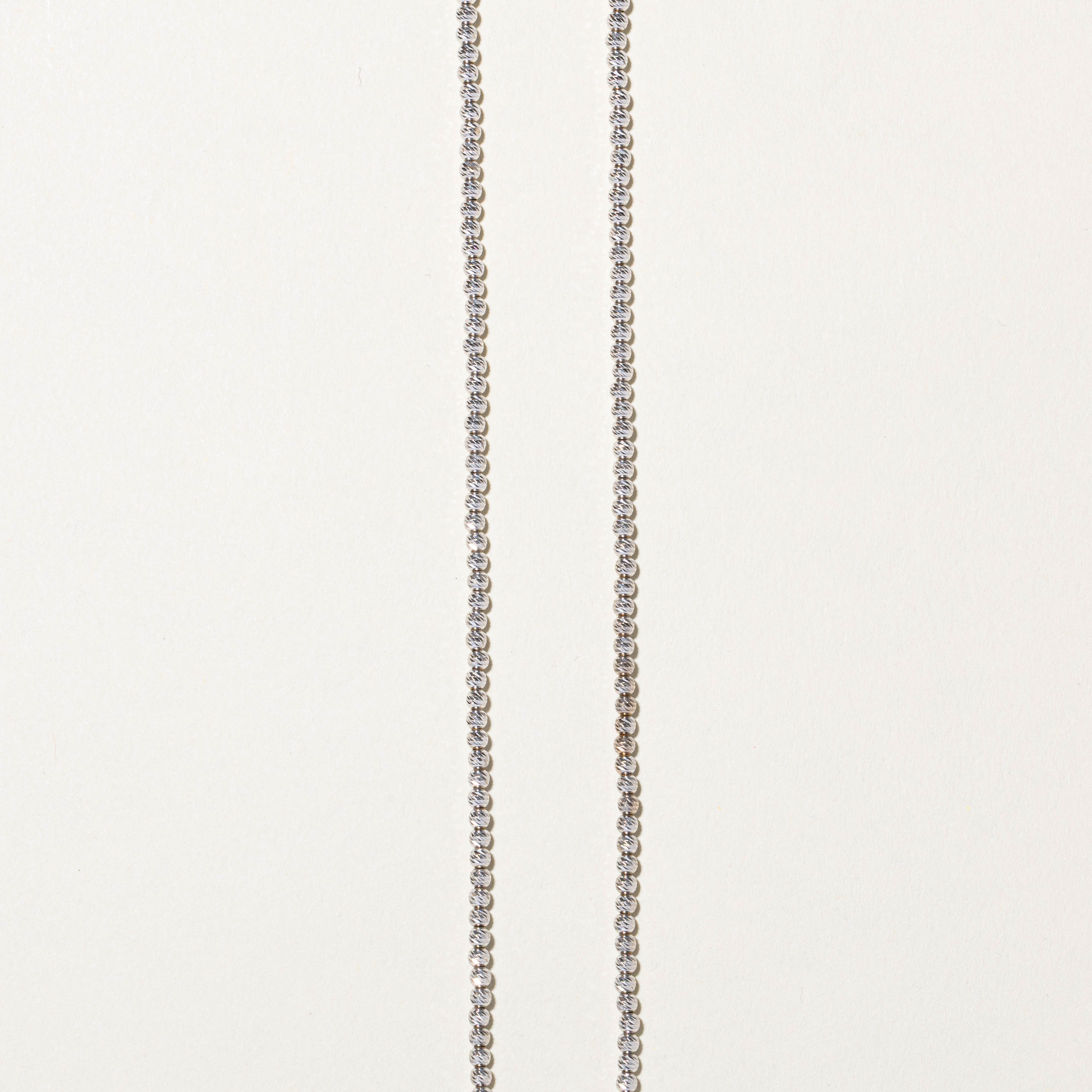Italian 18k Beaded Chain | 21"