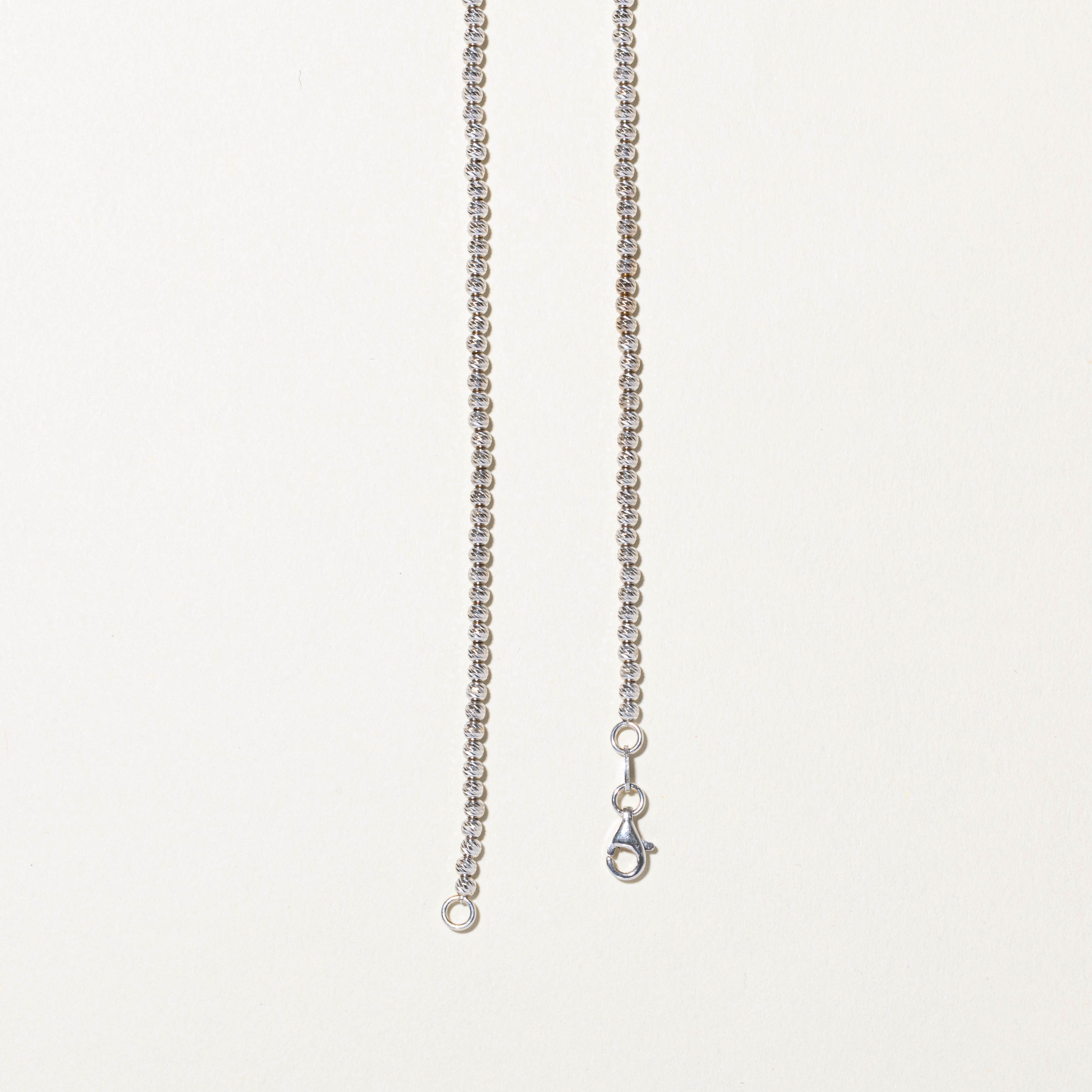 Italian 18k Beaded Chain | 21"