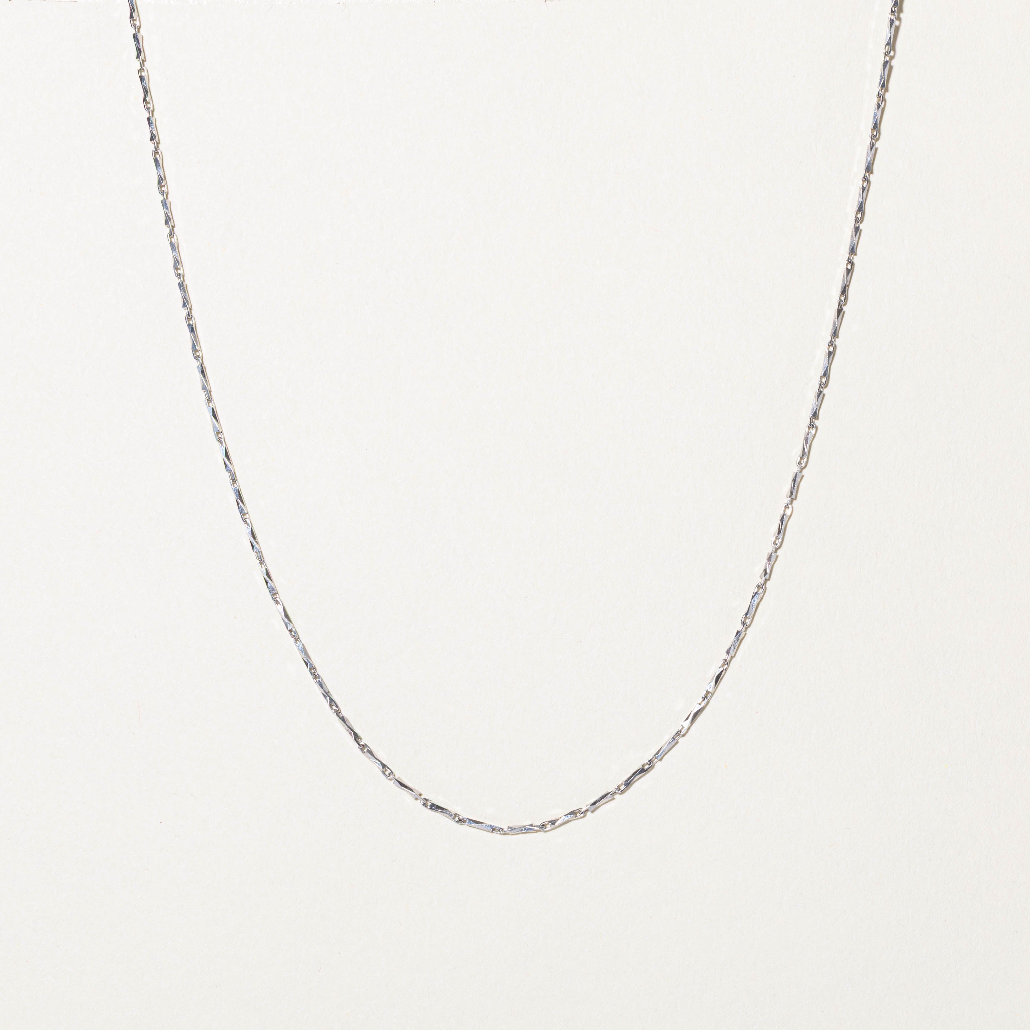 950 Platinum Barleycorn Chain | 18"