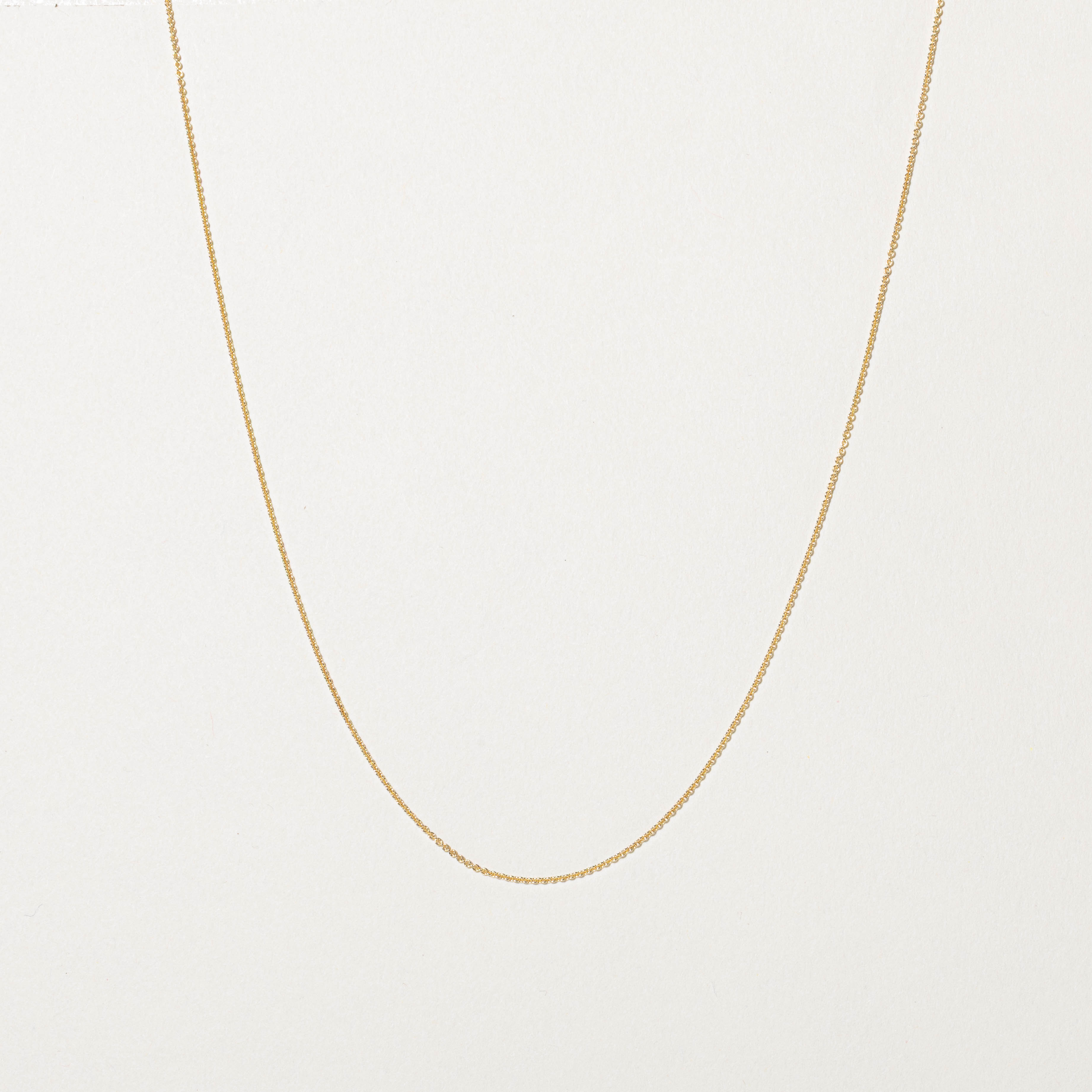 ‘Pyrrha’ 18k Cable Link Chain | 16"