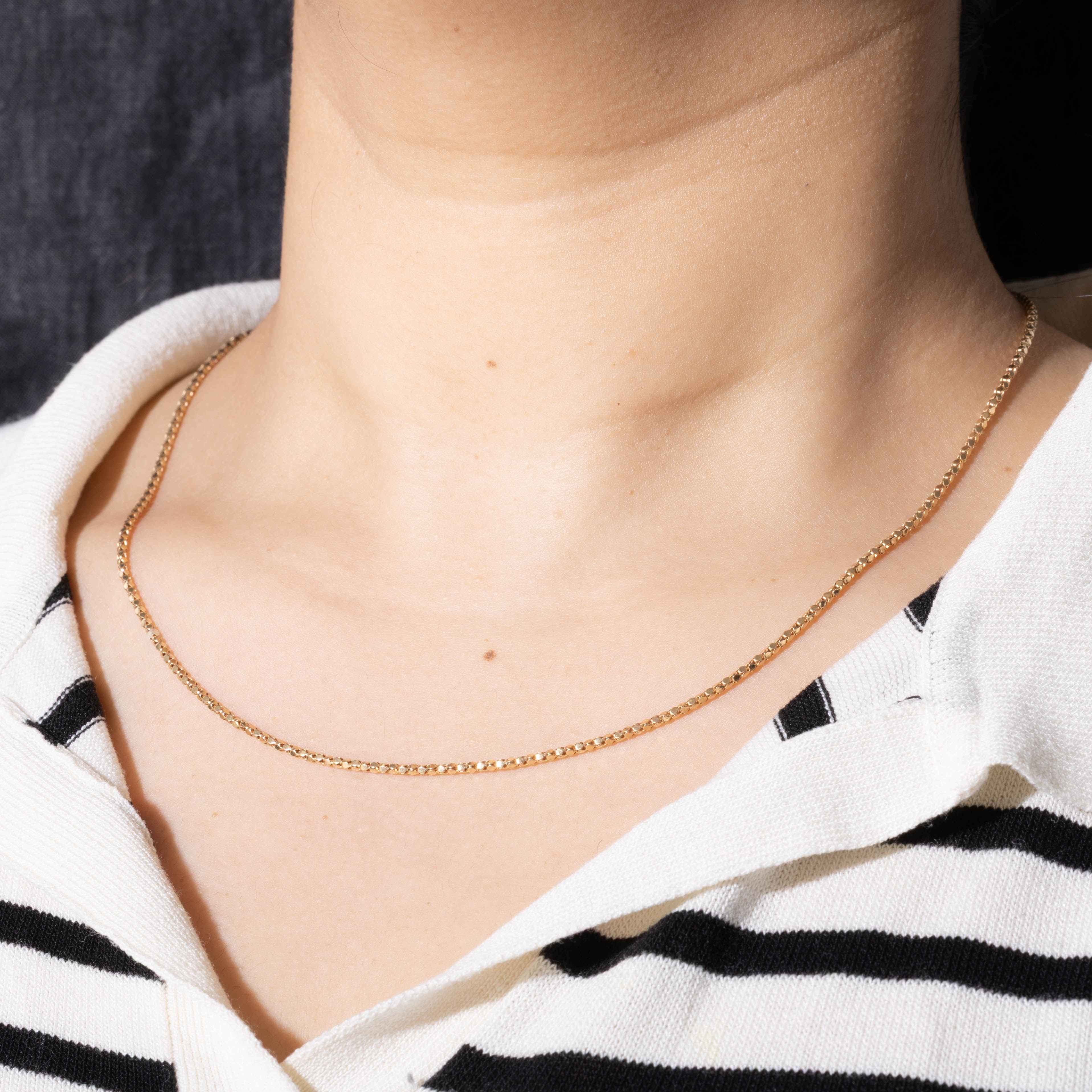 ‘Unoaerre’ 18k Beaded Chain | 19"
