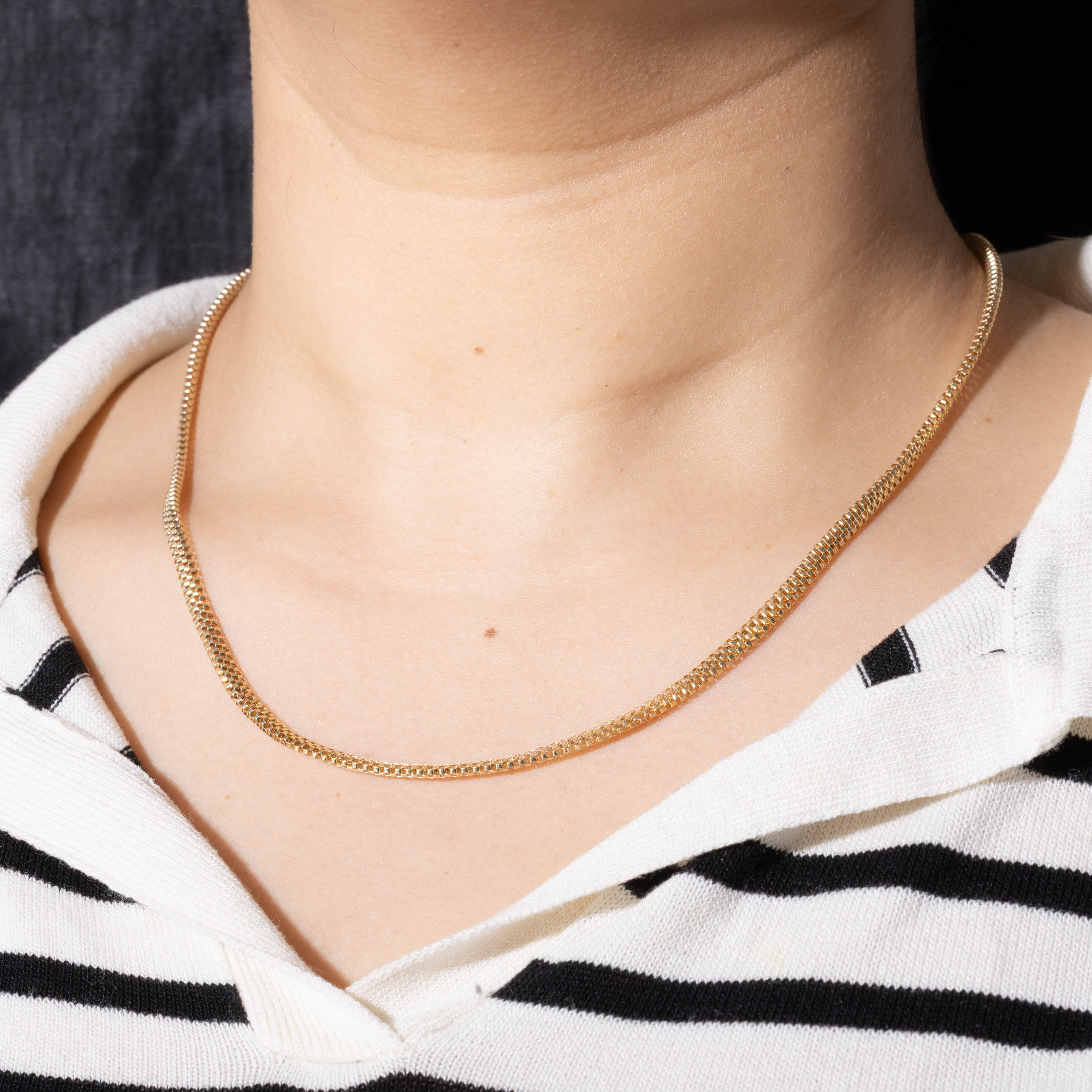 14k Plain Chain Necklace | 19.5"