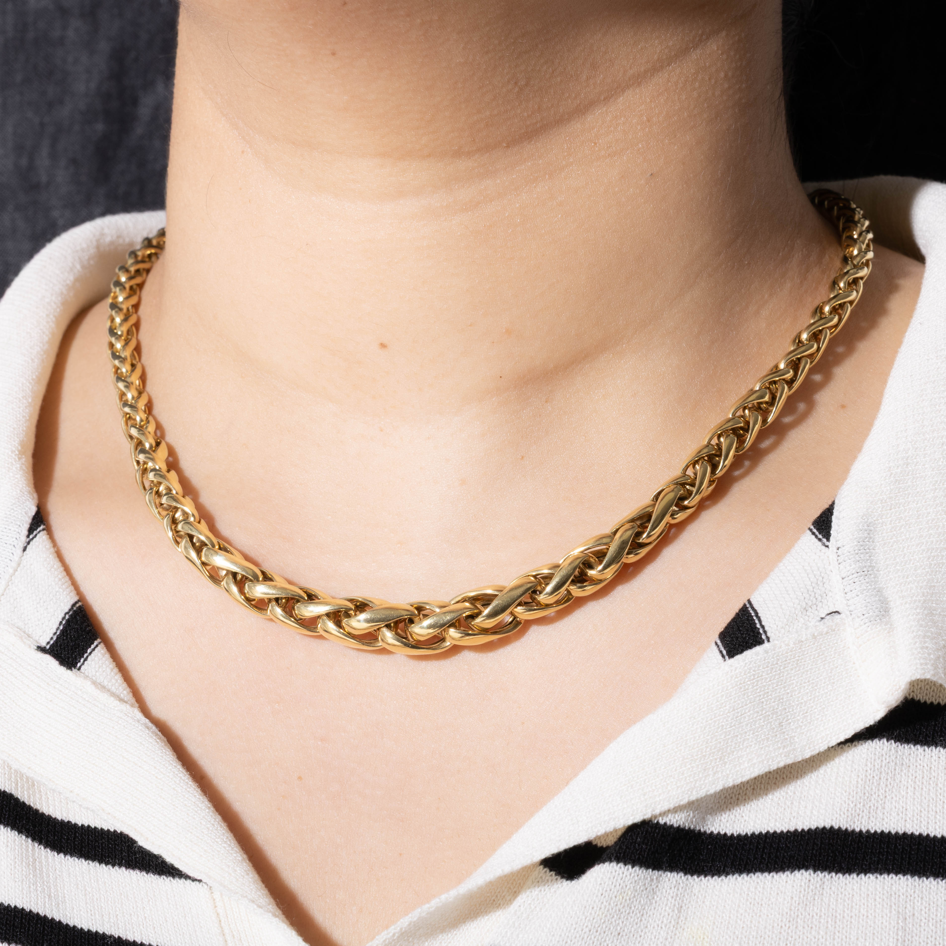 18k Large Wheat Chain | 18"