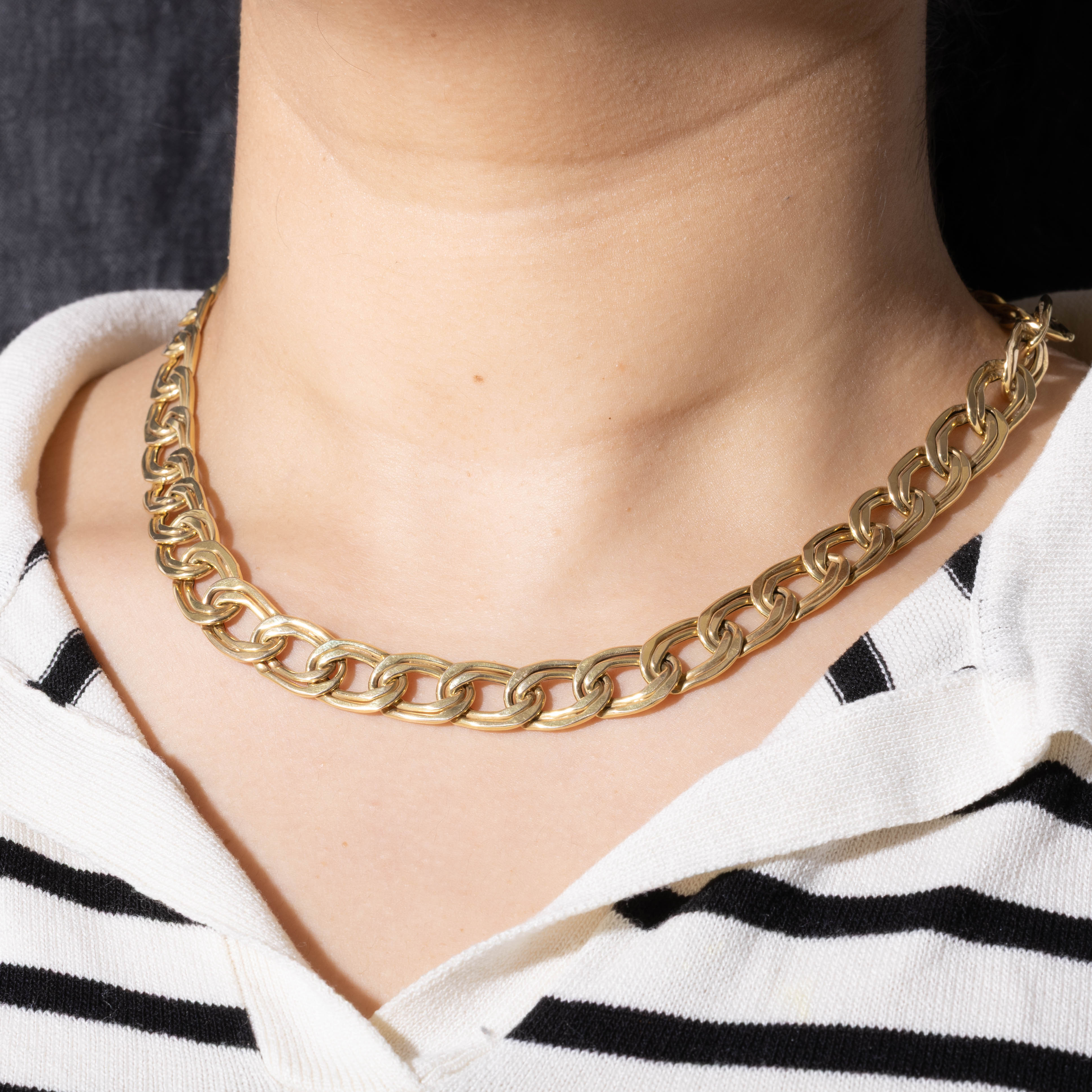 ‘Birks’ 14k Double Link Chain | 16"