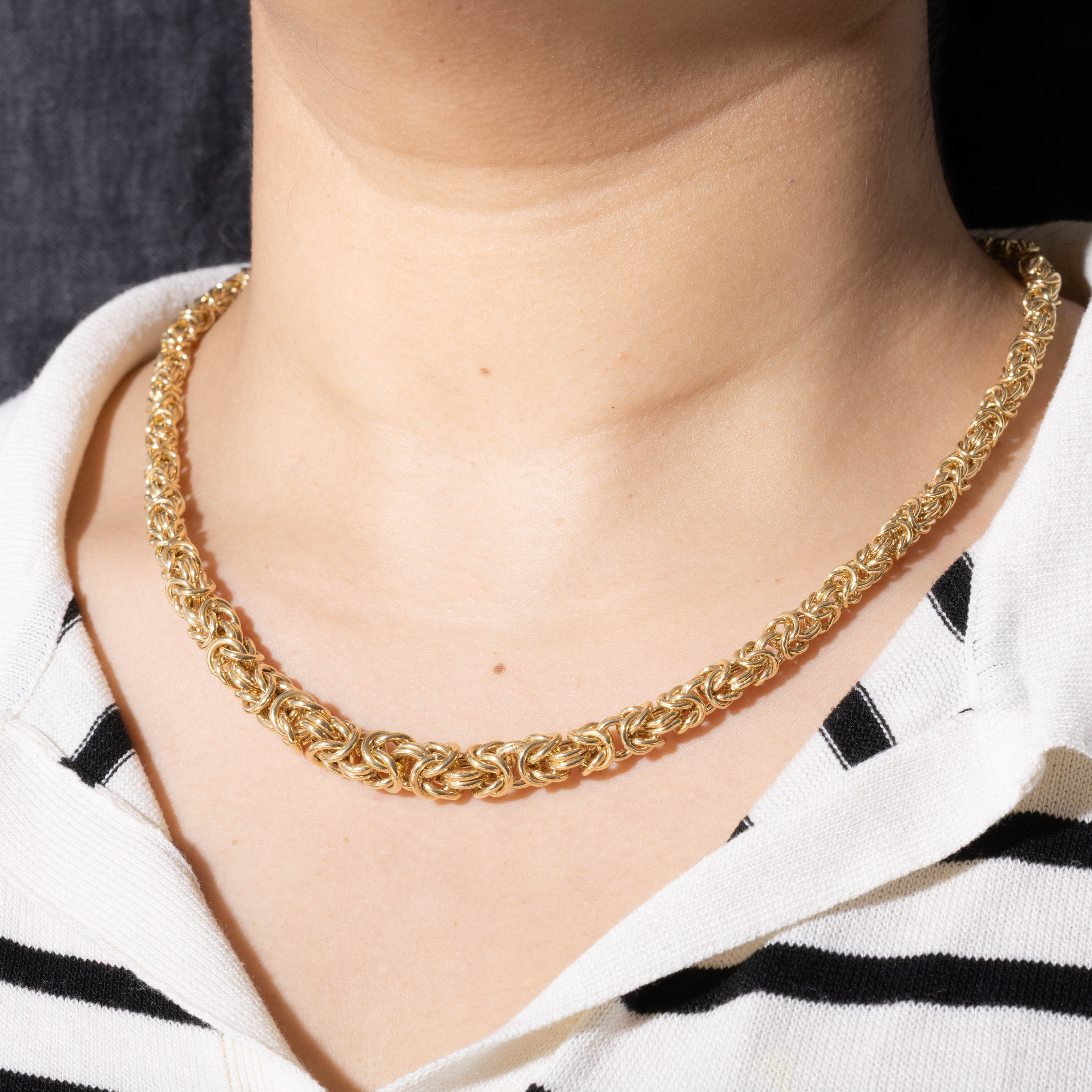 Italian 14k Byzantine Chain | 18"